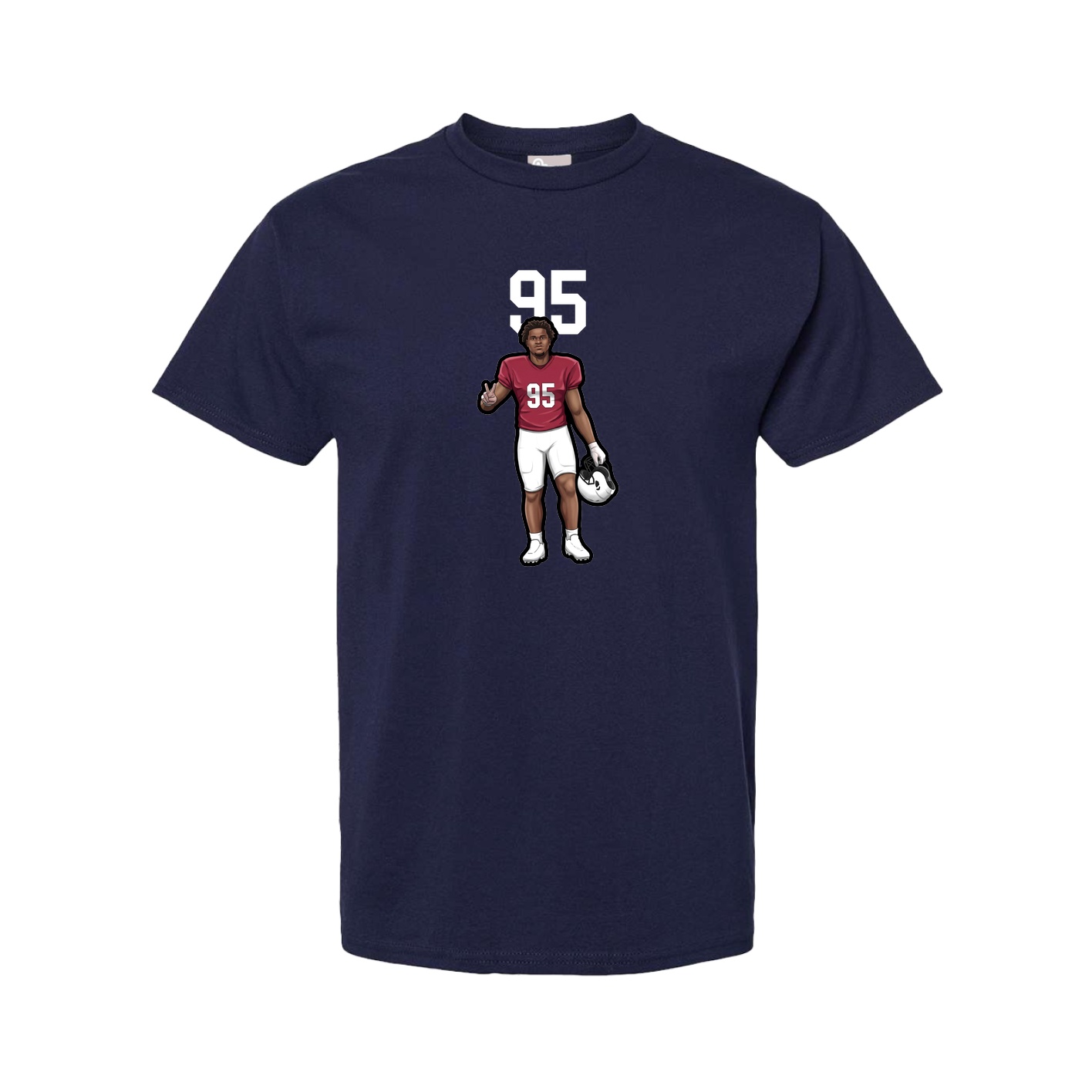 Youth Tee — Number Top in Navy
