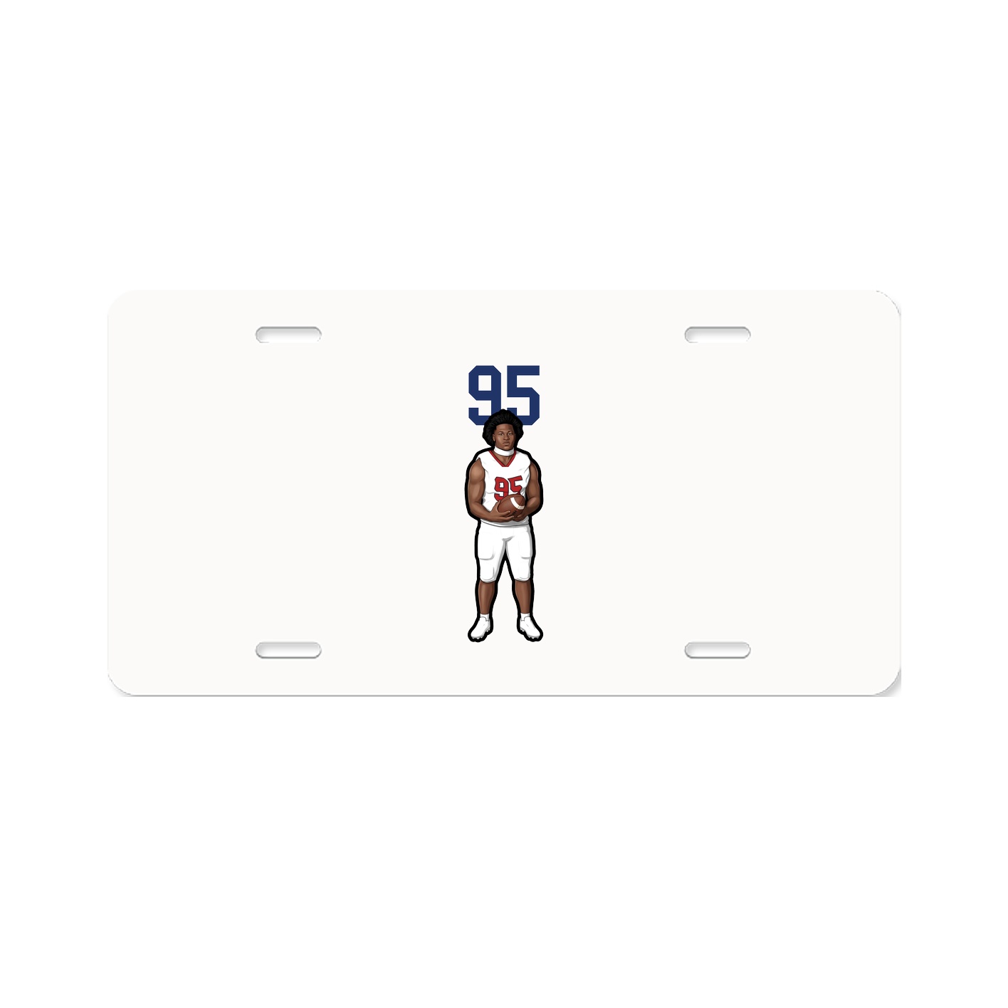 License Plate — Number Top in Classic