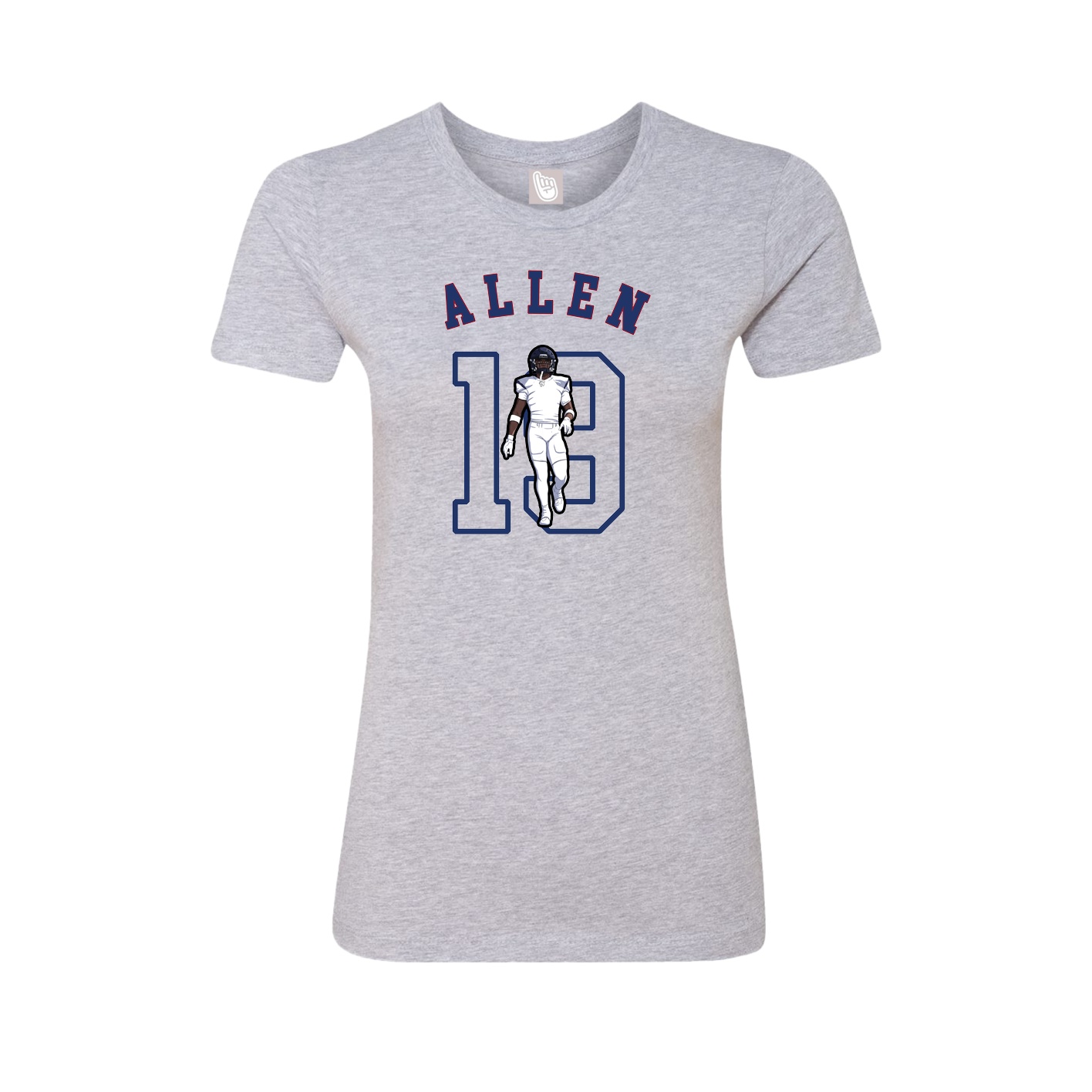 Fitted Women's Tee — Shirsey Arch in Grey