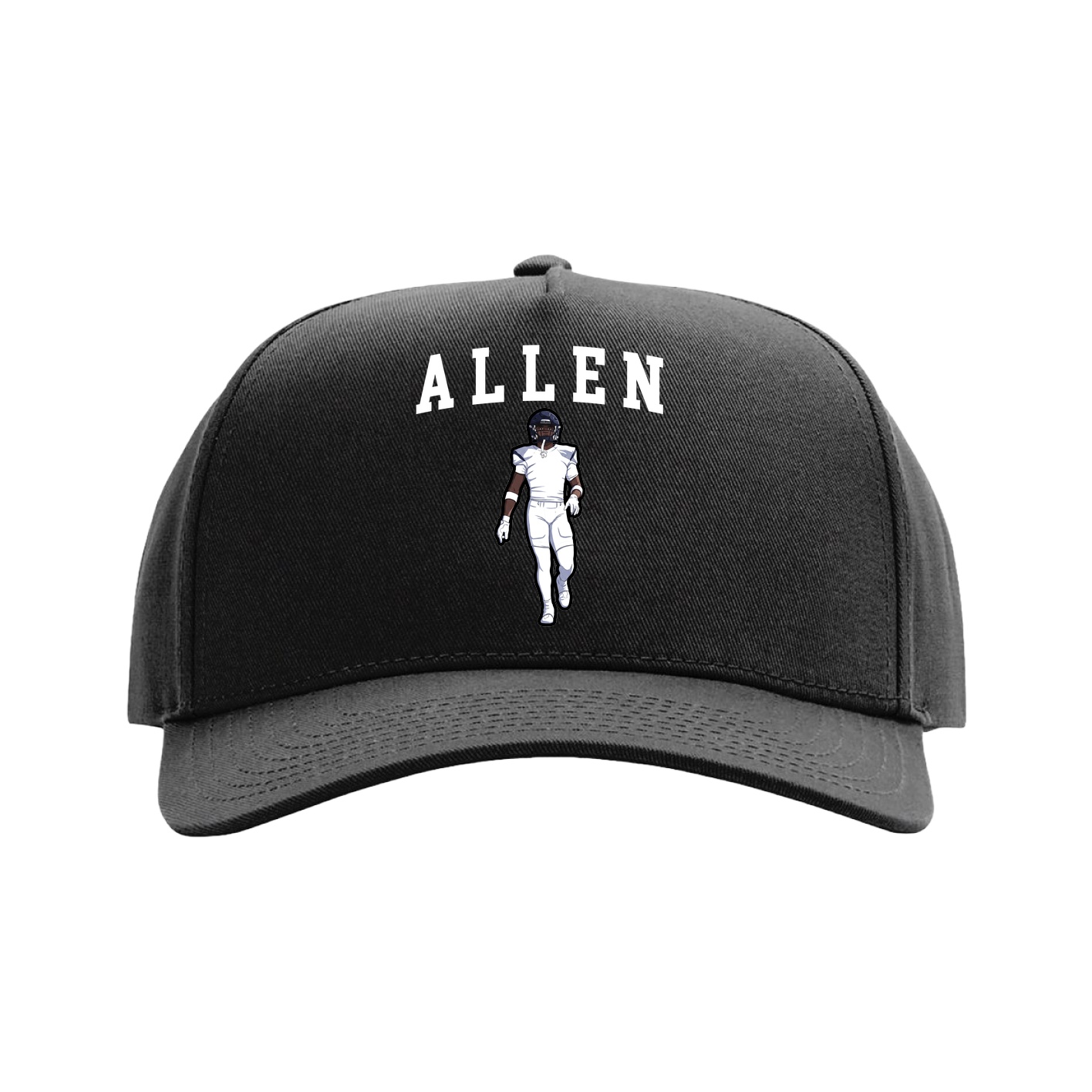 Full Fabric Five-Panel Champ Cap — Shirsey in Black