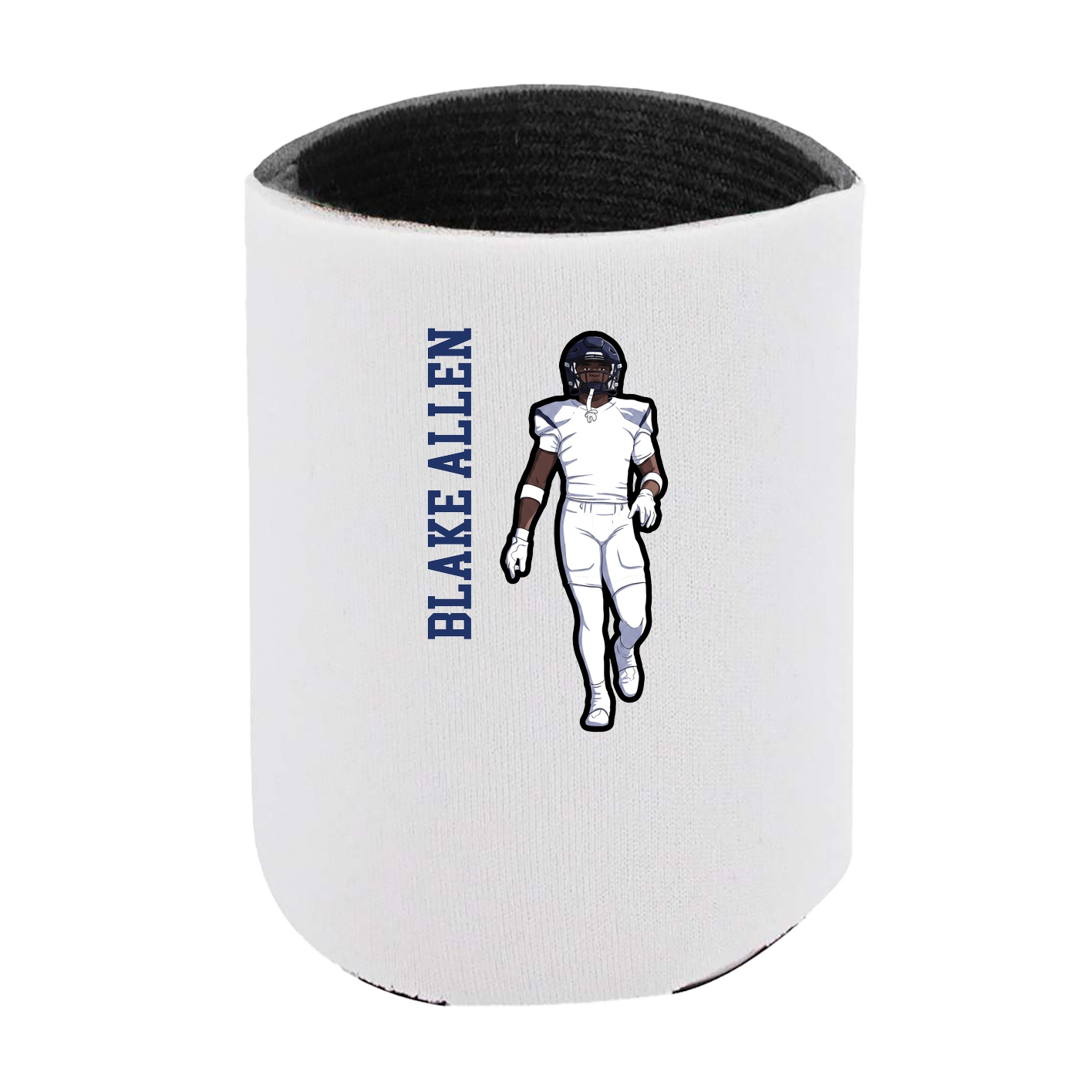 Can Holder — Name Vertical in White