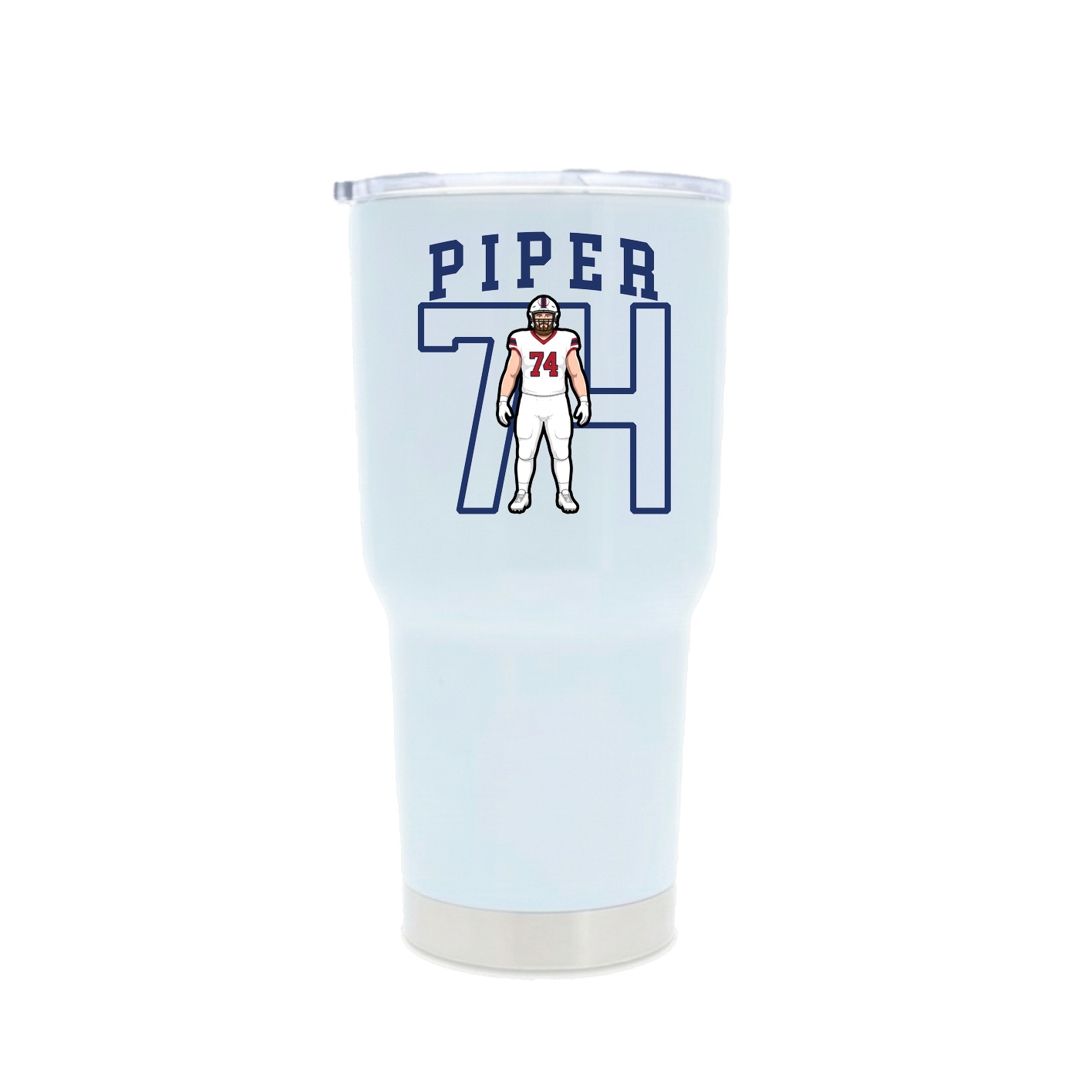 30oz Stainless Steel Tumbler — Shirsey in White