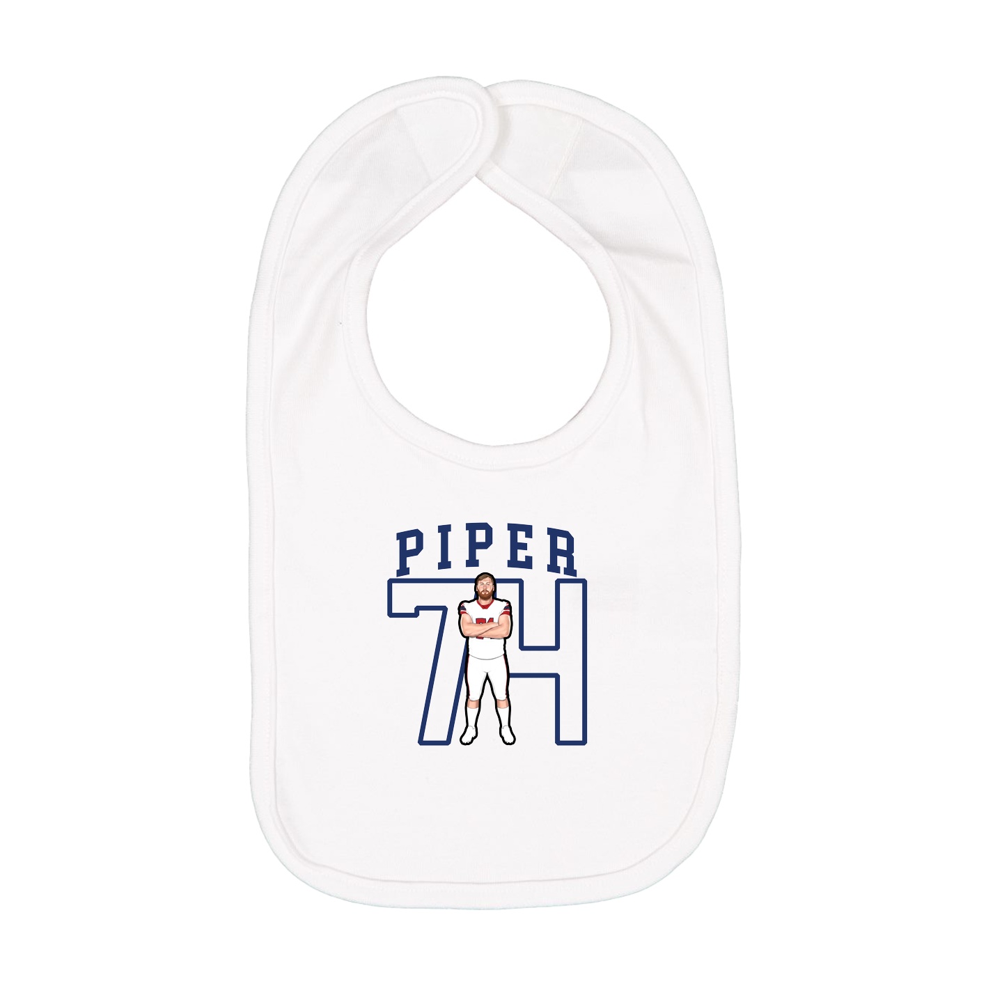 Infant Bib — Shirsey in White