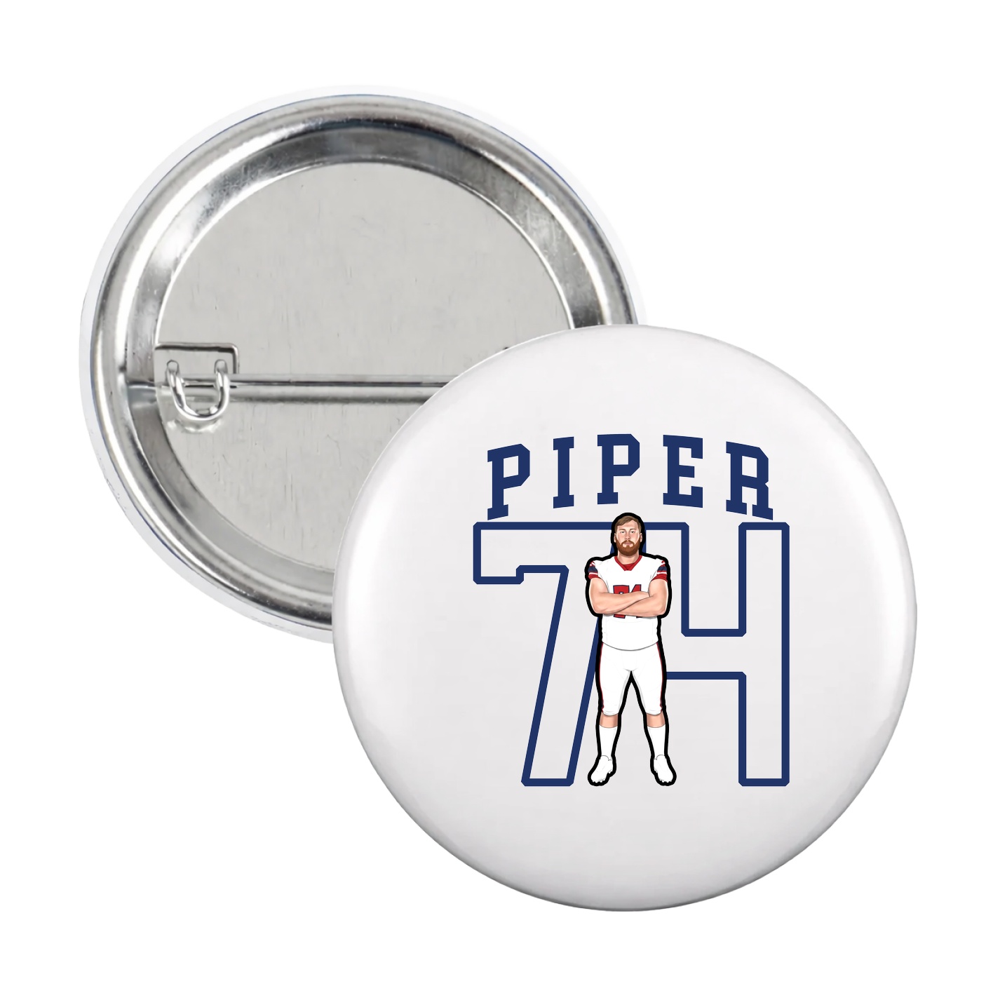 Game Day Button — Shirsey in White