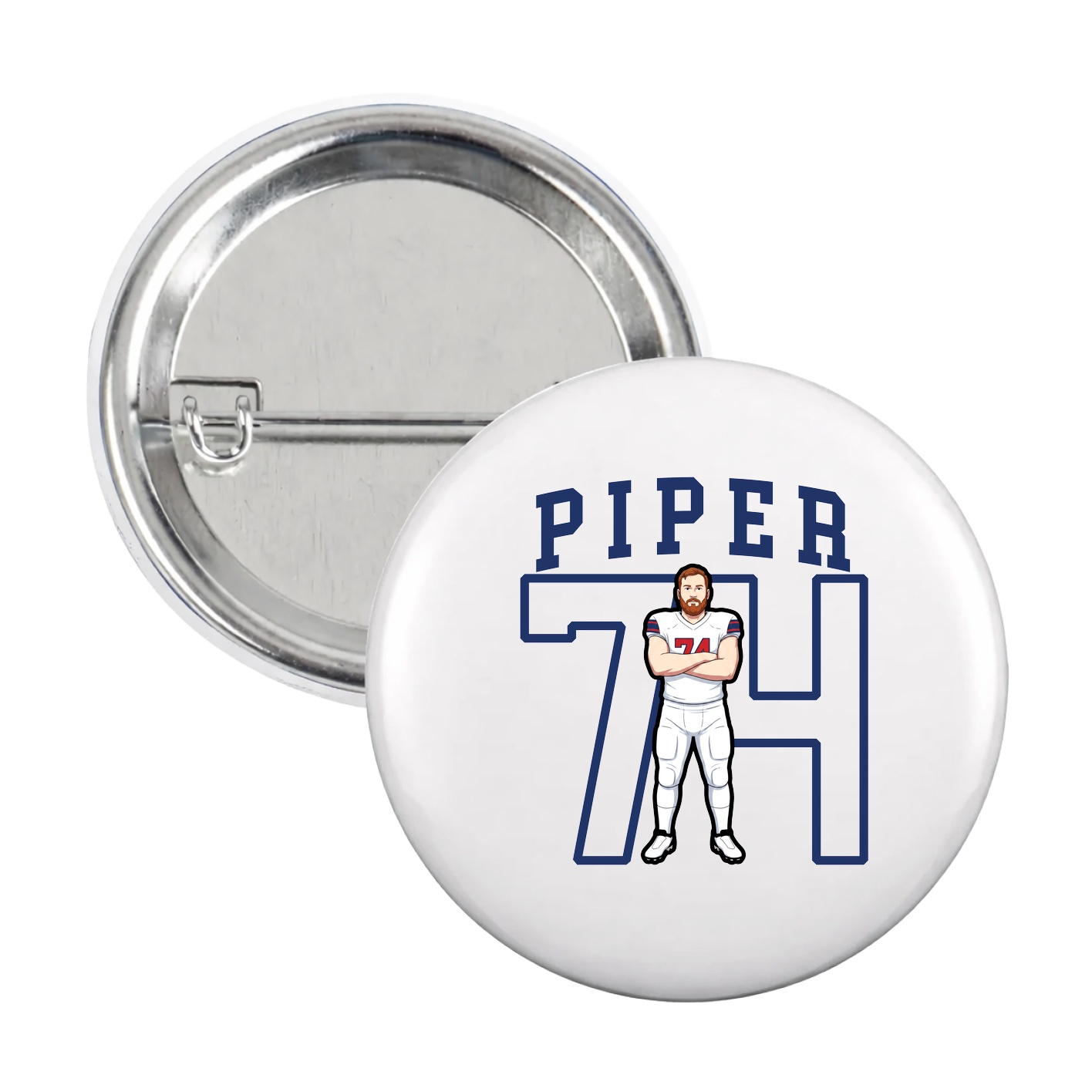 Game Day Button — Shirsey in White