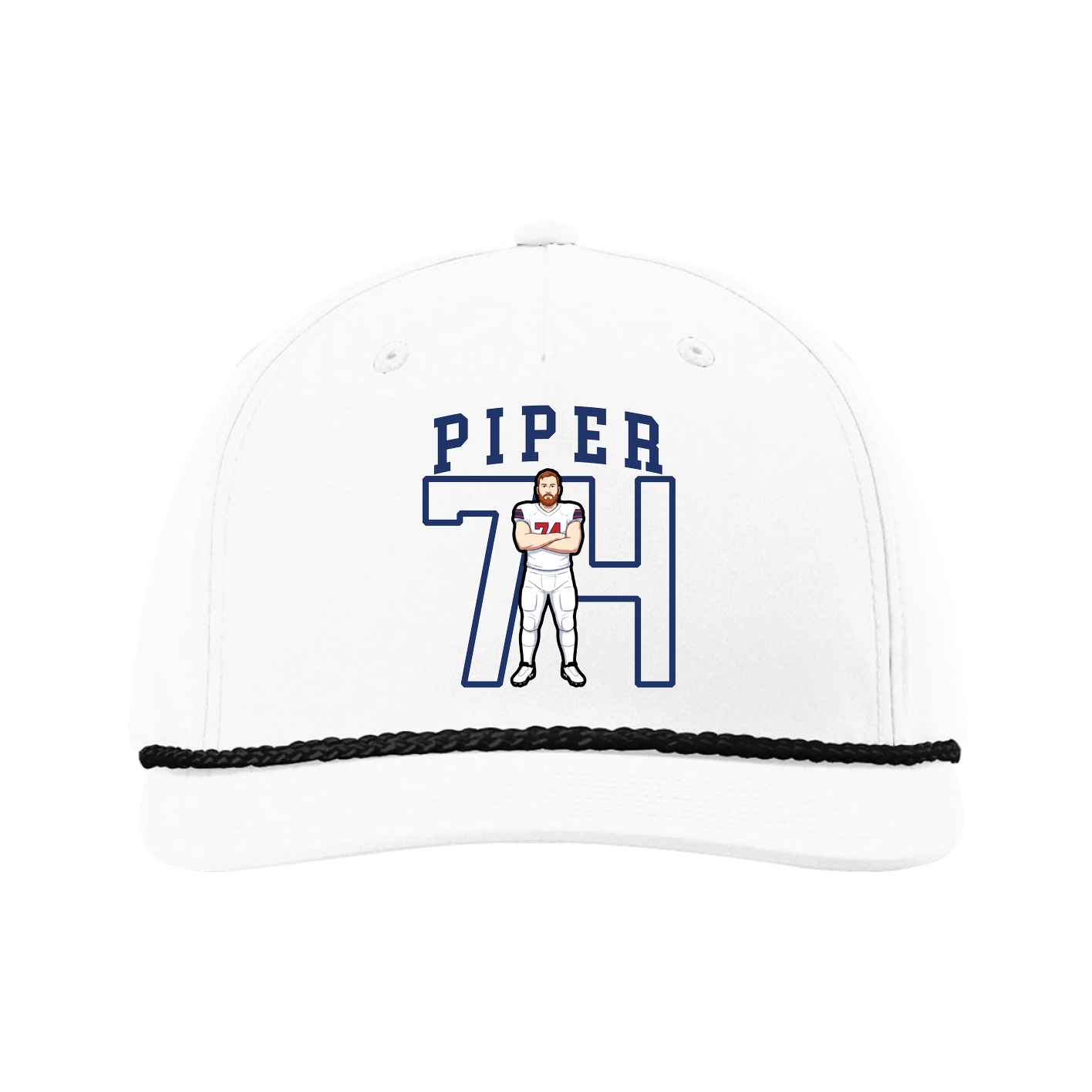 Five-Panel Classic Rope Cap — Shirsey in White