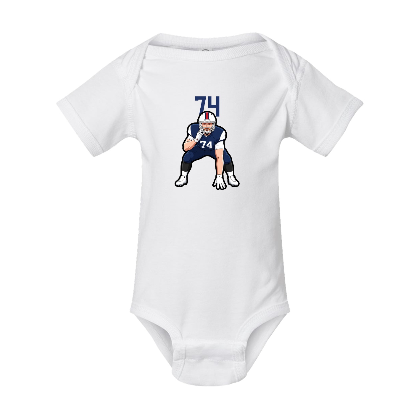 Baby Onesie — Number Top in White