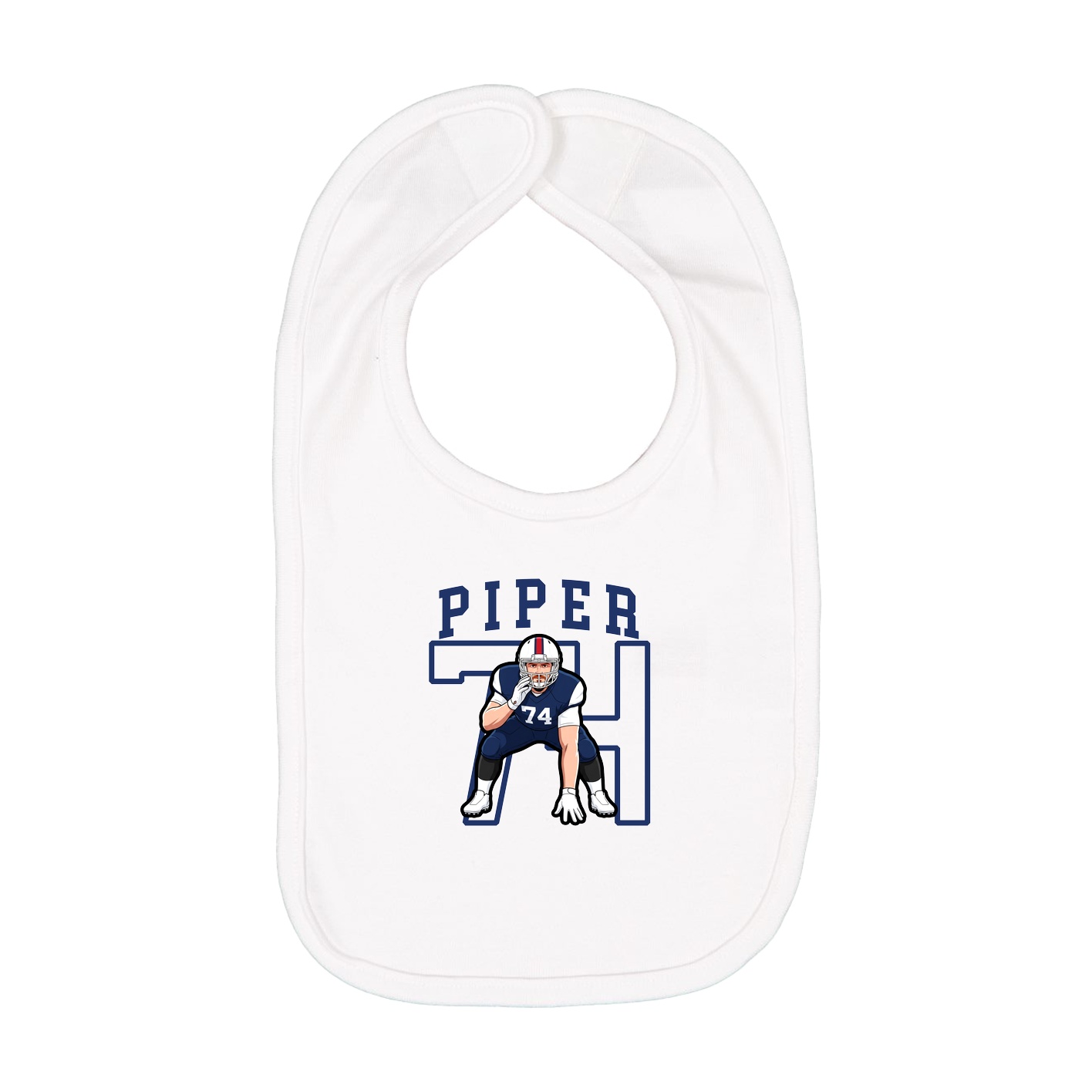 Infant Bib — Shirsey in White