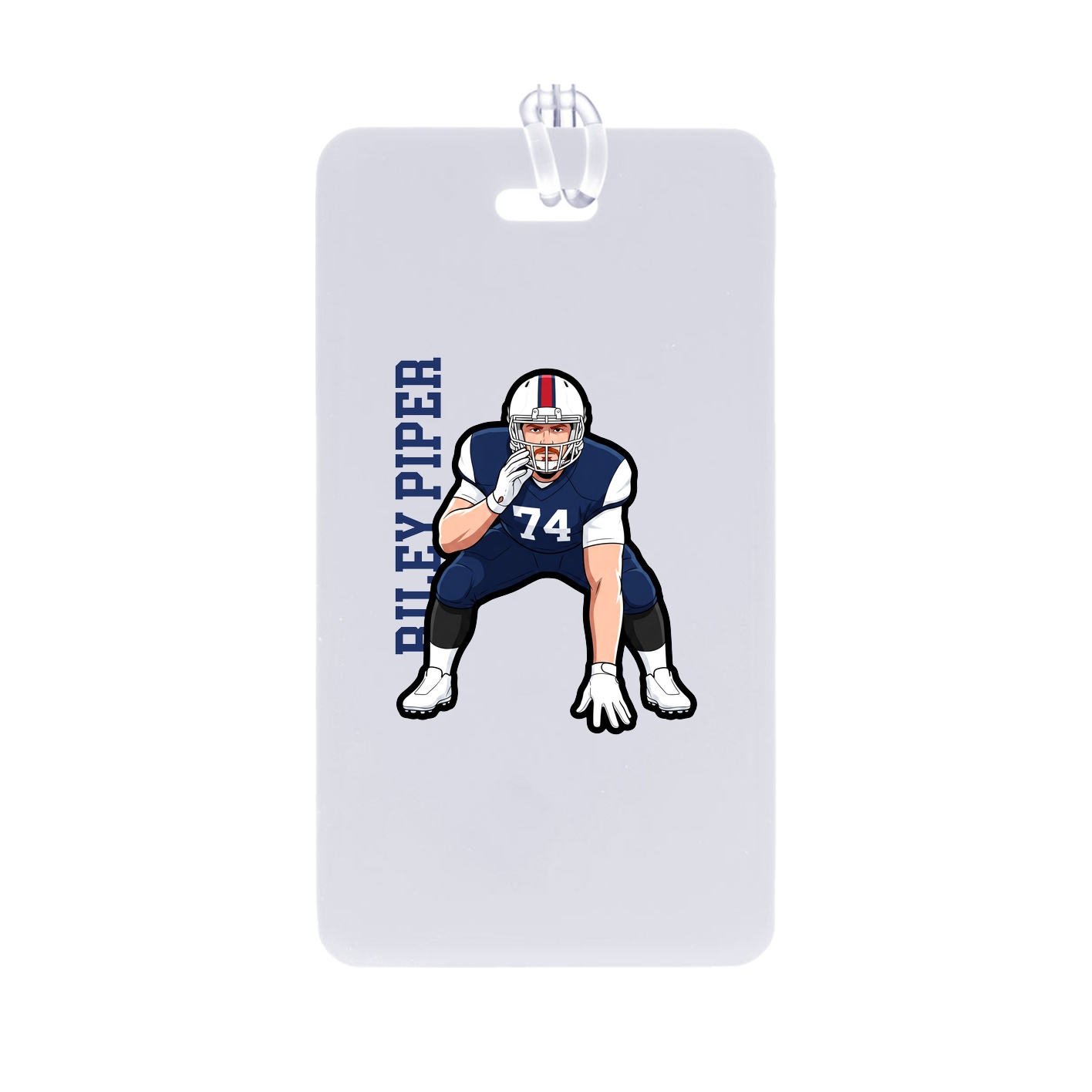 Bag Tag — Name Vertical in Classic