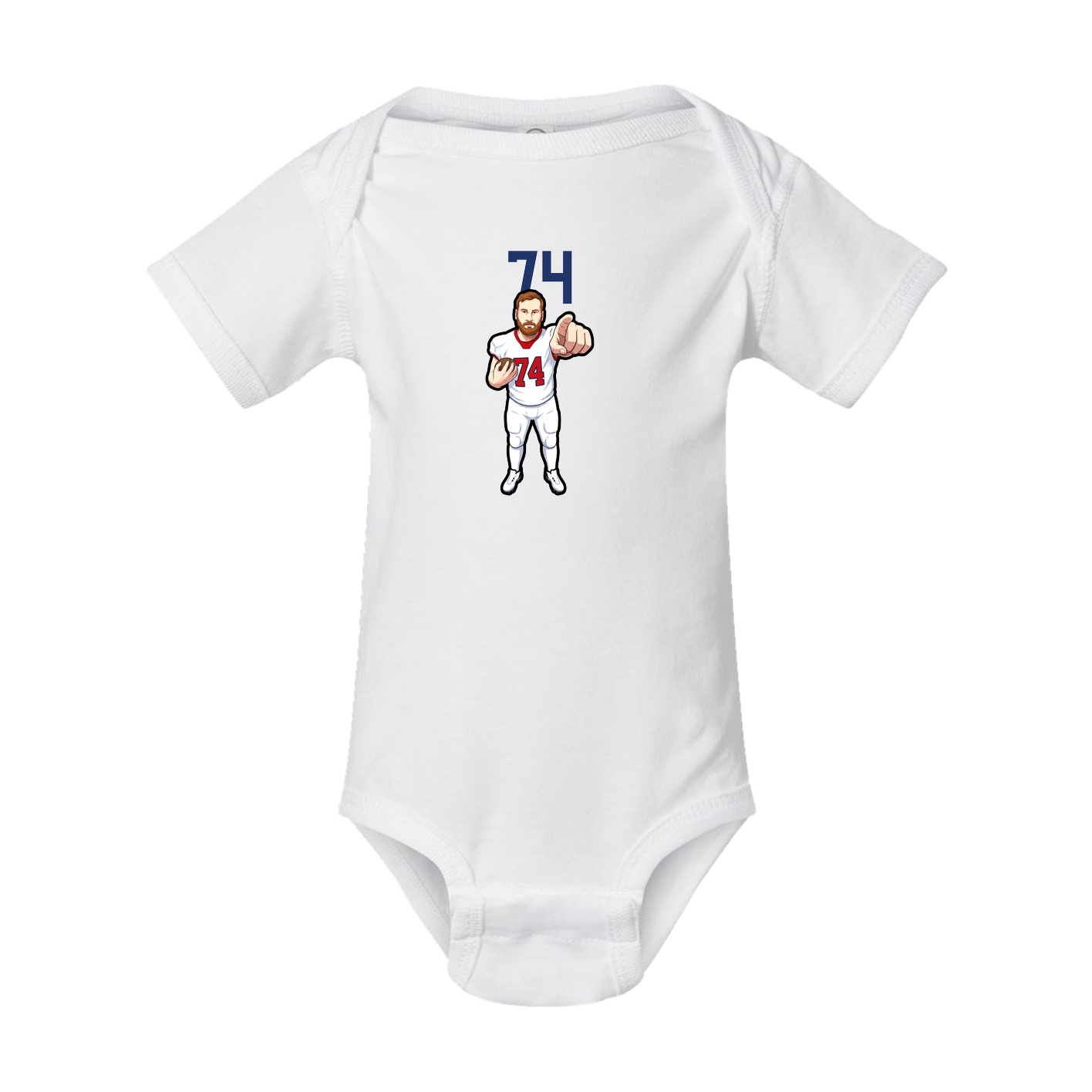 Baby Onesie — Number Top in White