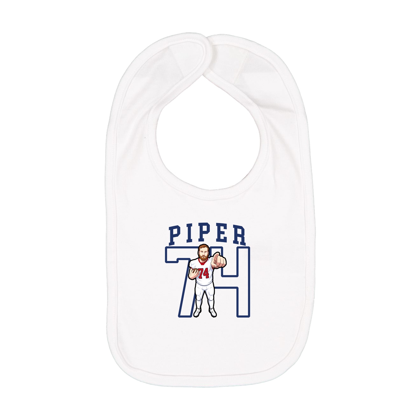 Infant Bib — Shirsey in White