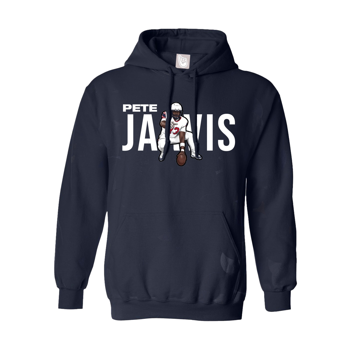 Hoodie — Player Name in Navy