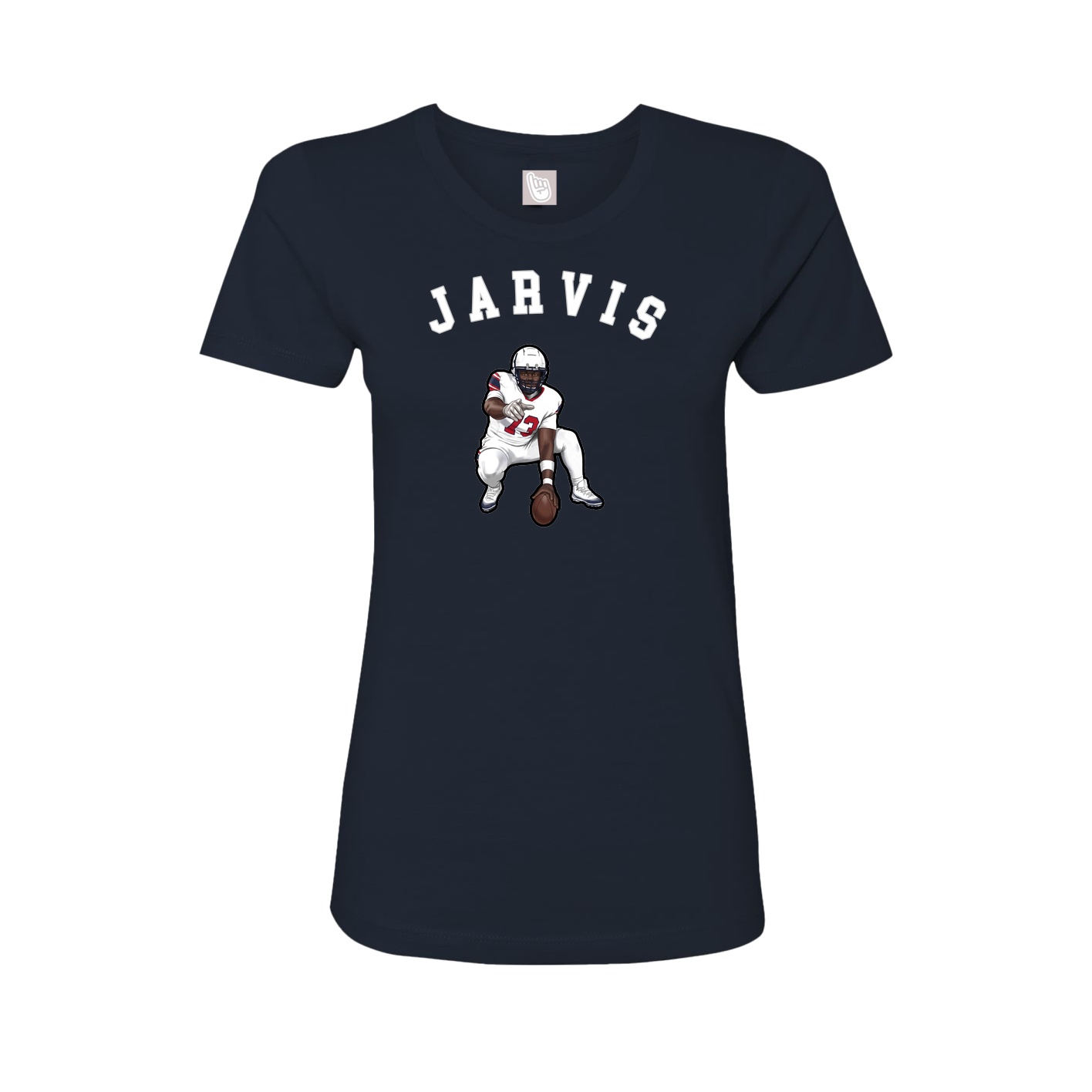 Fitted Women's Tee — Shirsey Arch in Navy