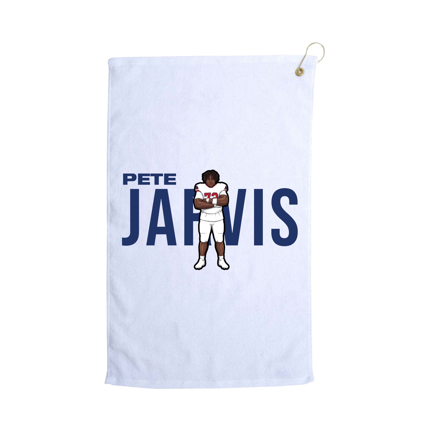 Golf Towel — Player Name in White