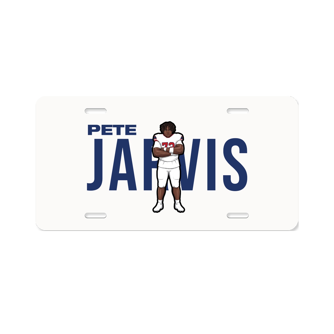 License Plate — Player Name in Classic