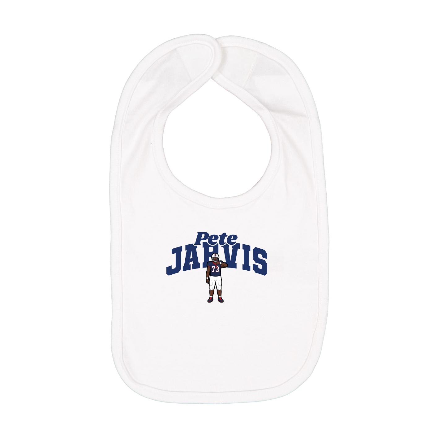 Infant Bib — Signature Arch in White