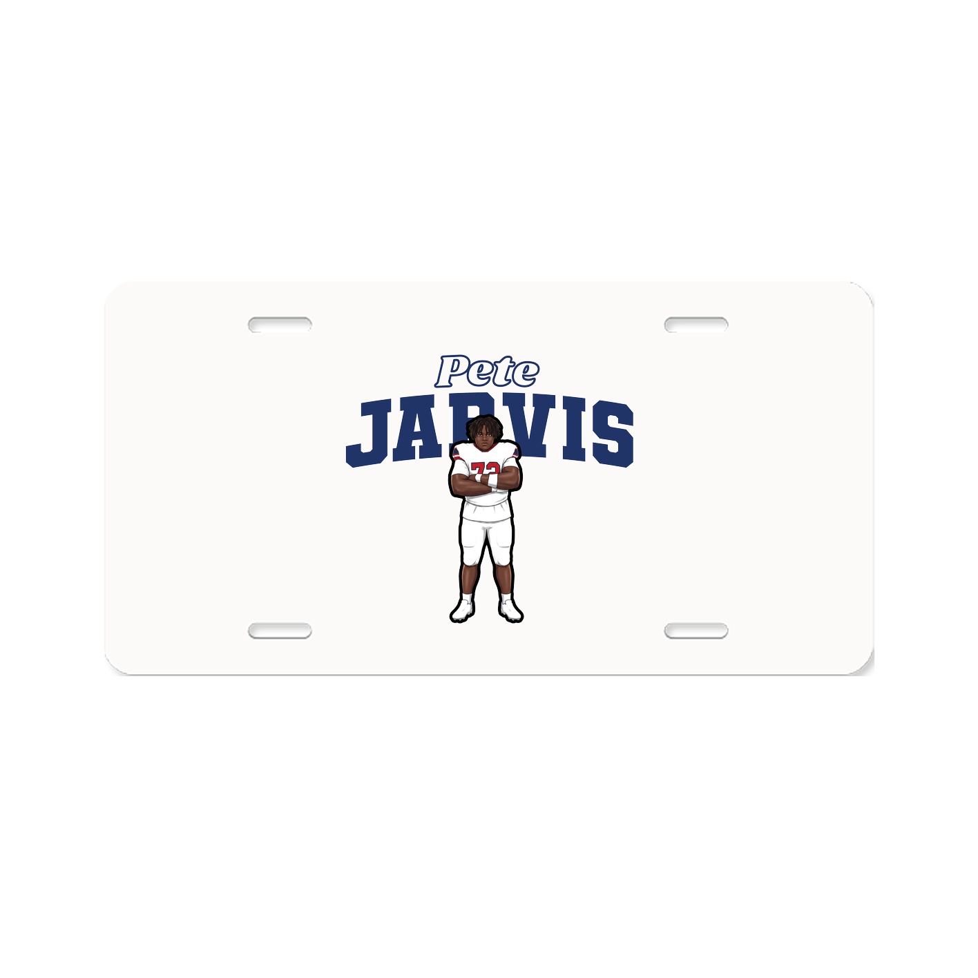 License Plate — Name Arch in Classic