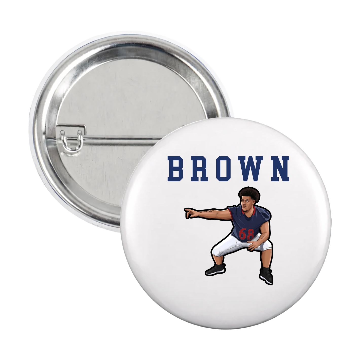 Game Day Button — Shirsey in White