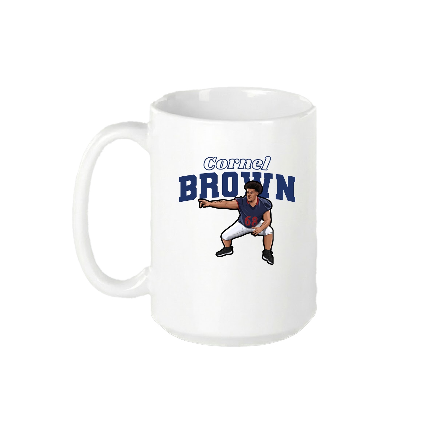 15oz Coffee Mug — Name Arch in White
