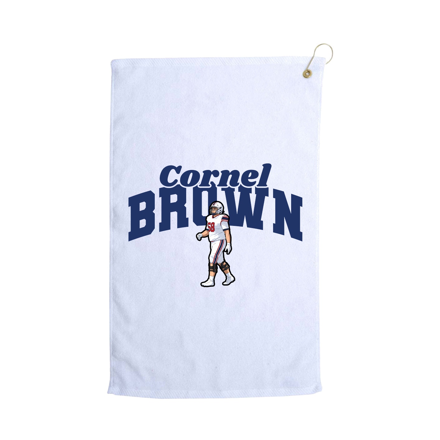 Golf Towel — Signature Arch in White