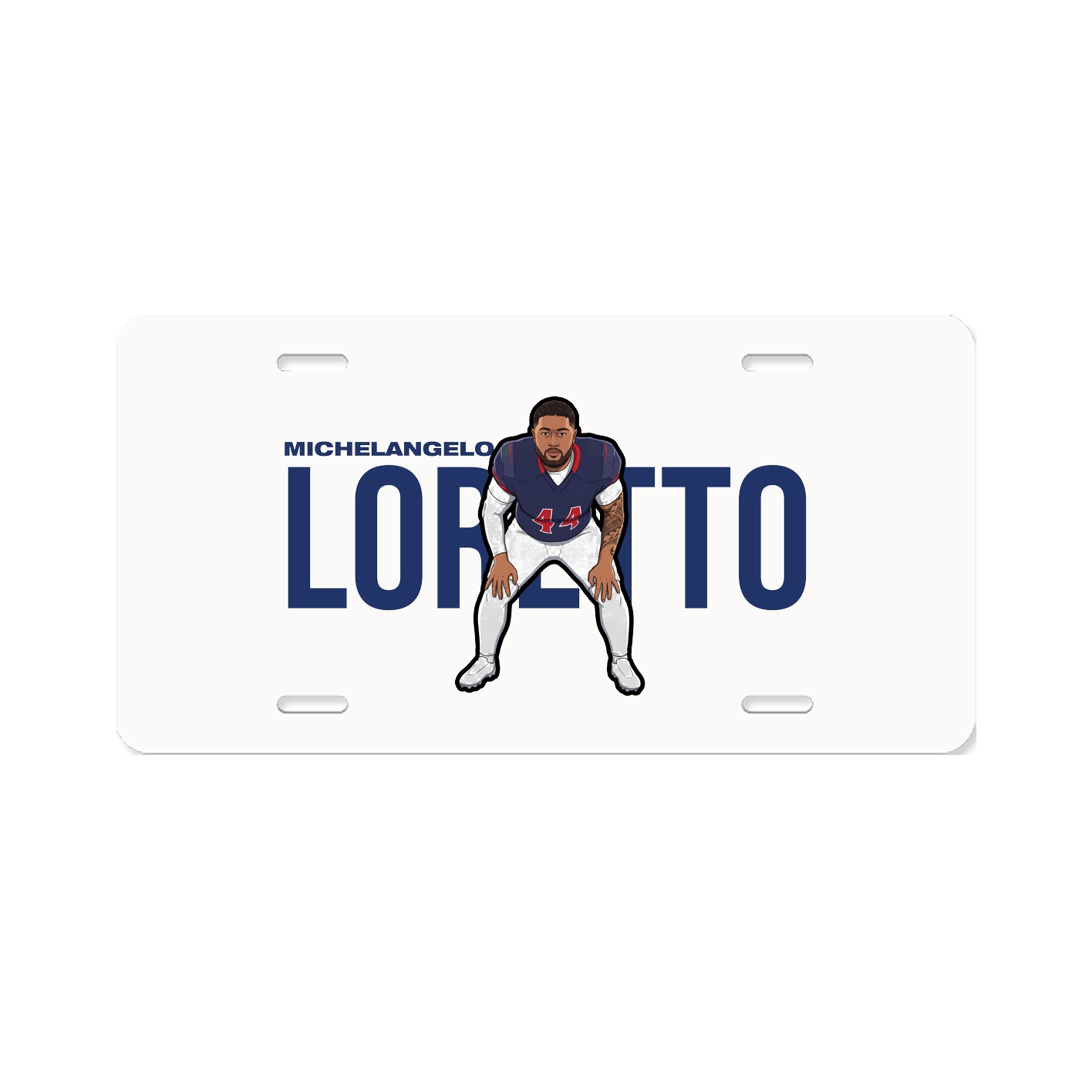 License Plate — Player Name in Classic