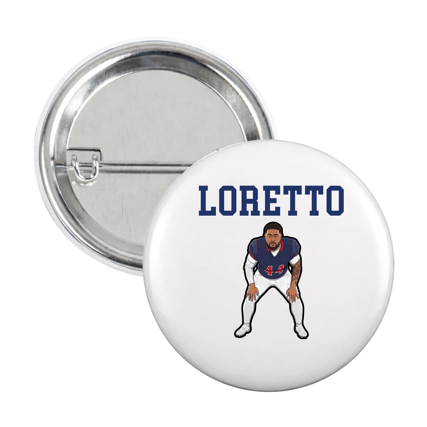 Game Day Button — Shirsey in White