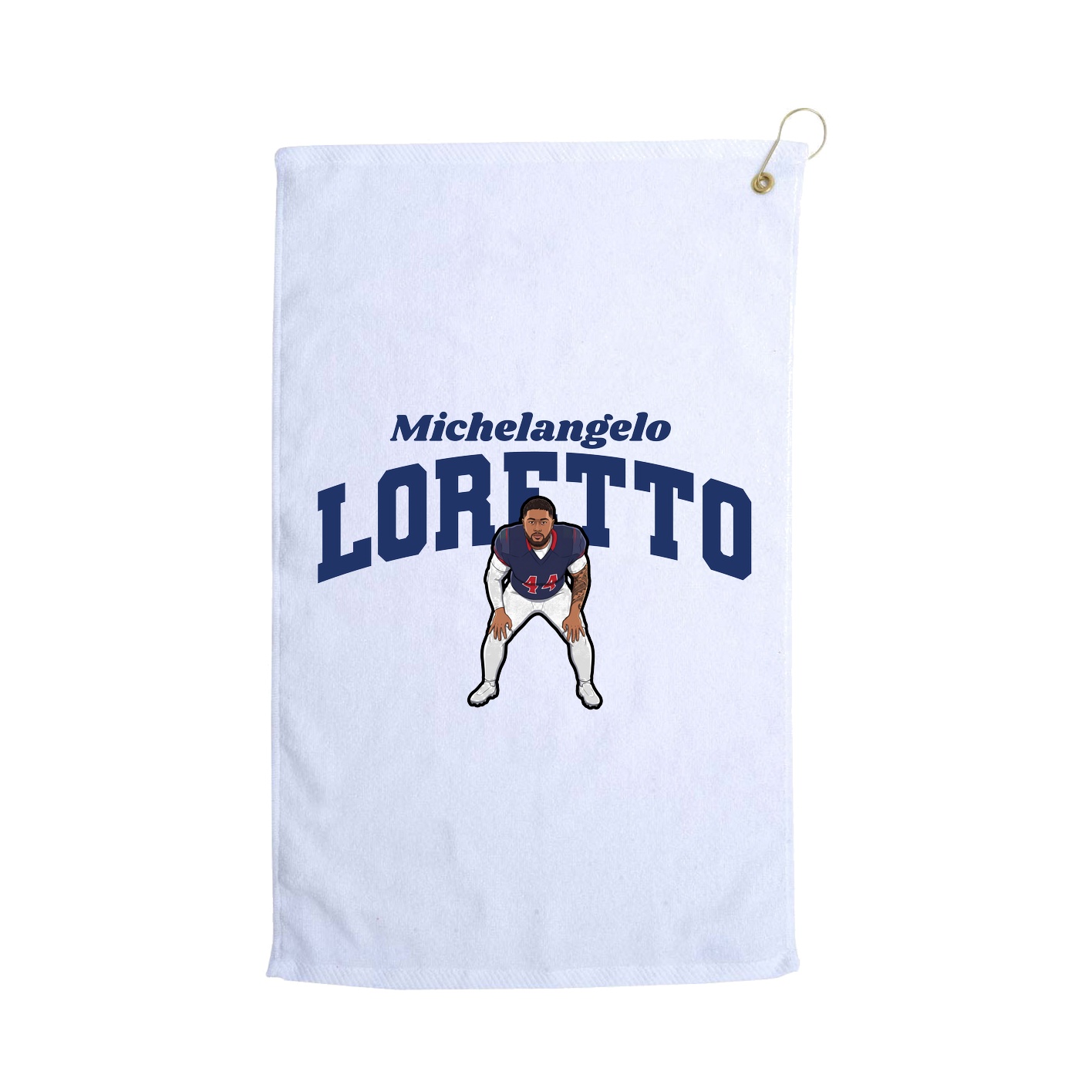 Golf Towel — Signature Arch in White