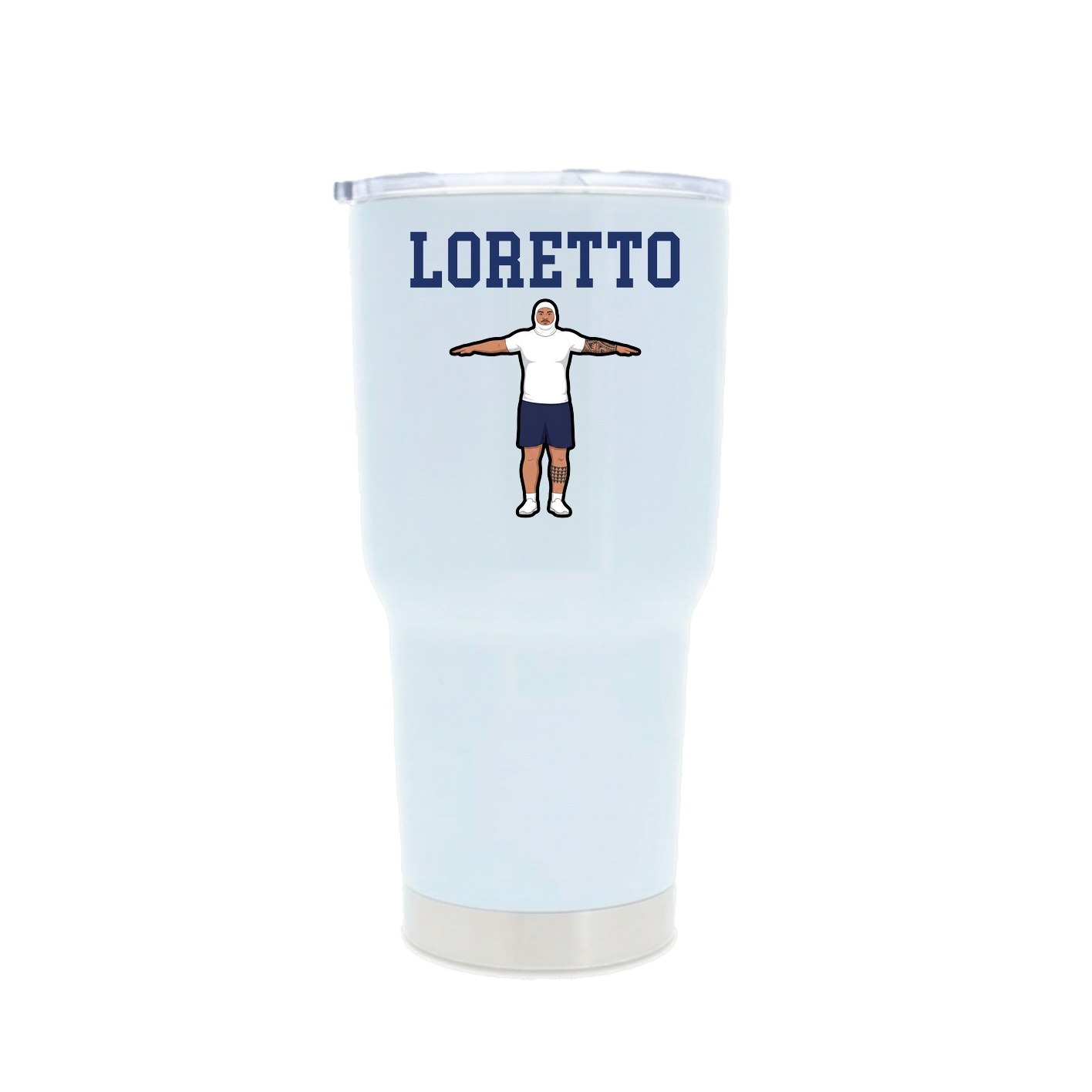 30oz Stainless Steel Tumbler — Shirsey in White