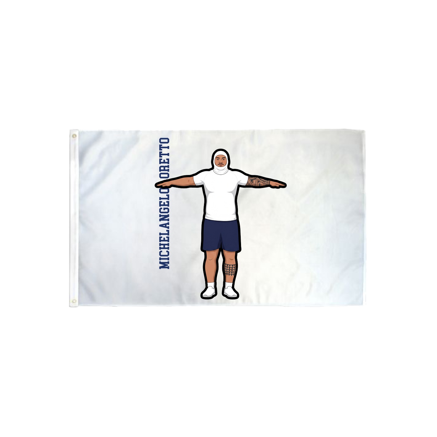 3x5 Flag — Name Vertical in Classic
