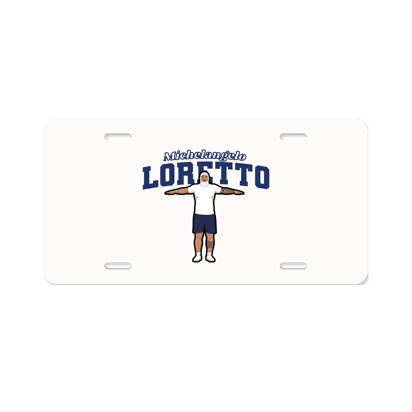 License Plate — Name Arch in Classic