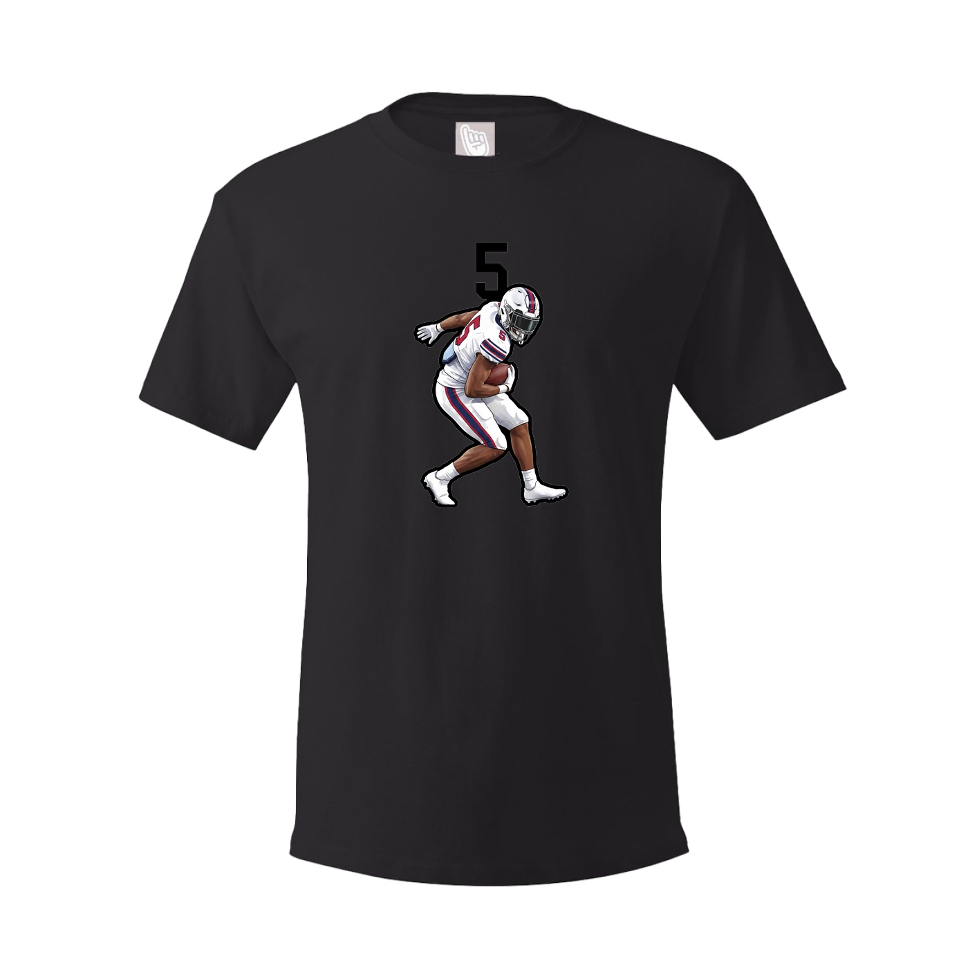 Youth Tee — Number Top in Black