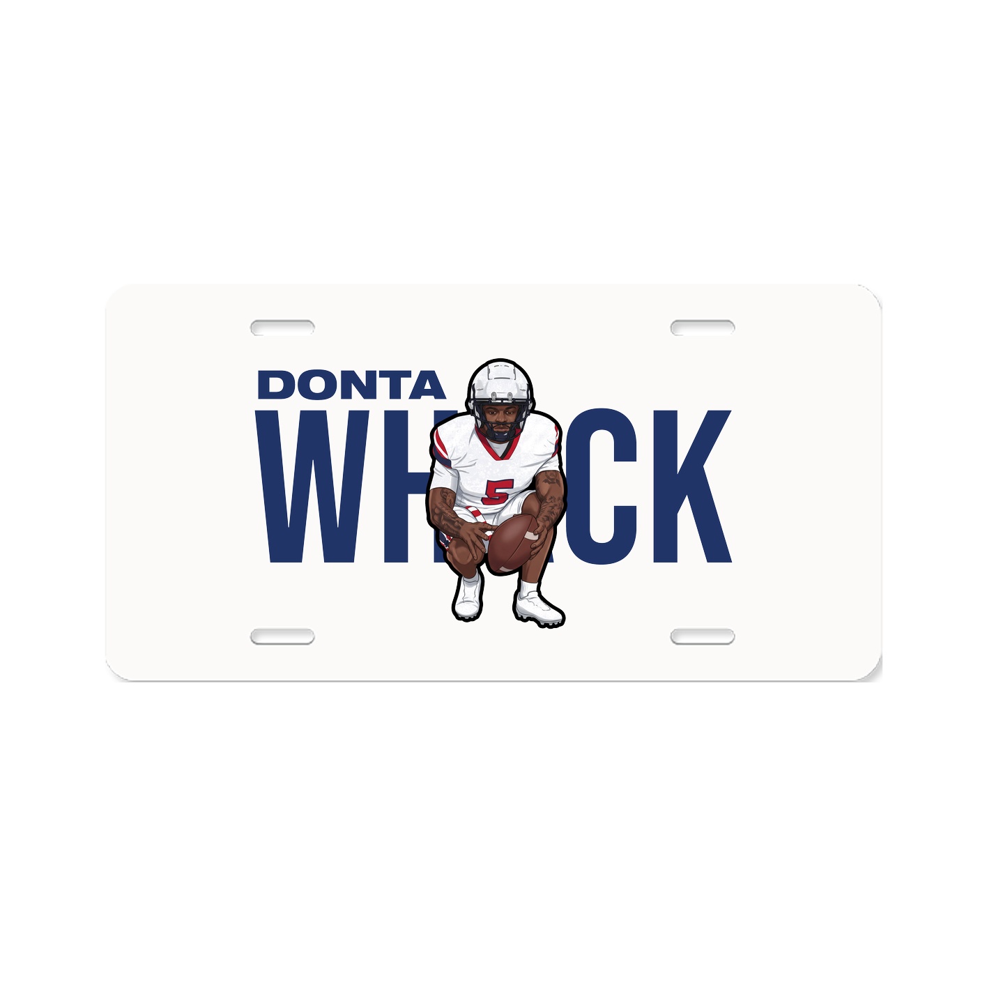 License Plate — Player Name in Classic