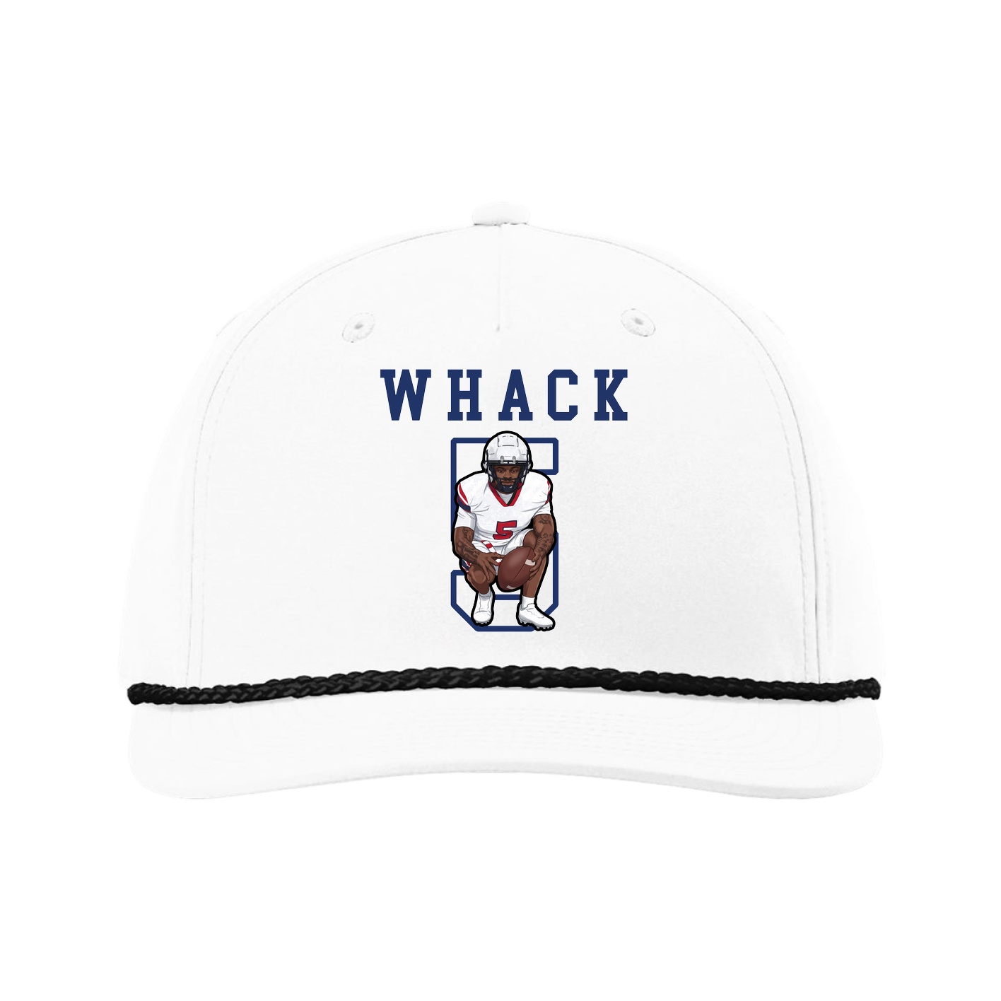 Five-Panel Classic Rope Cap — Shirsey in White