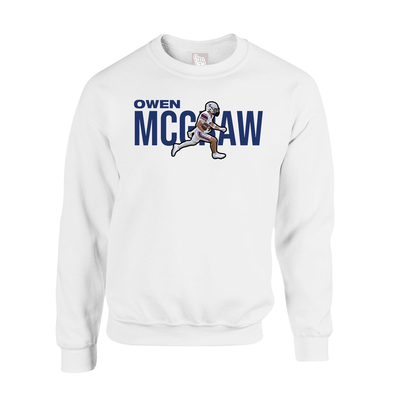 Fleece Crew — Player Name in White