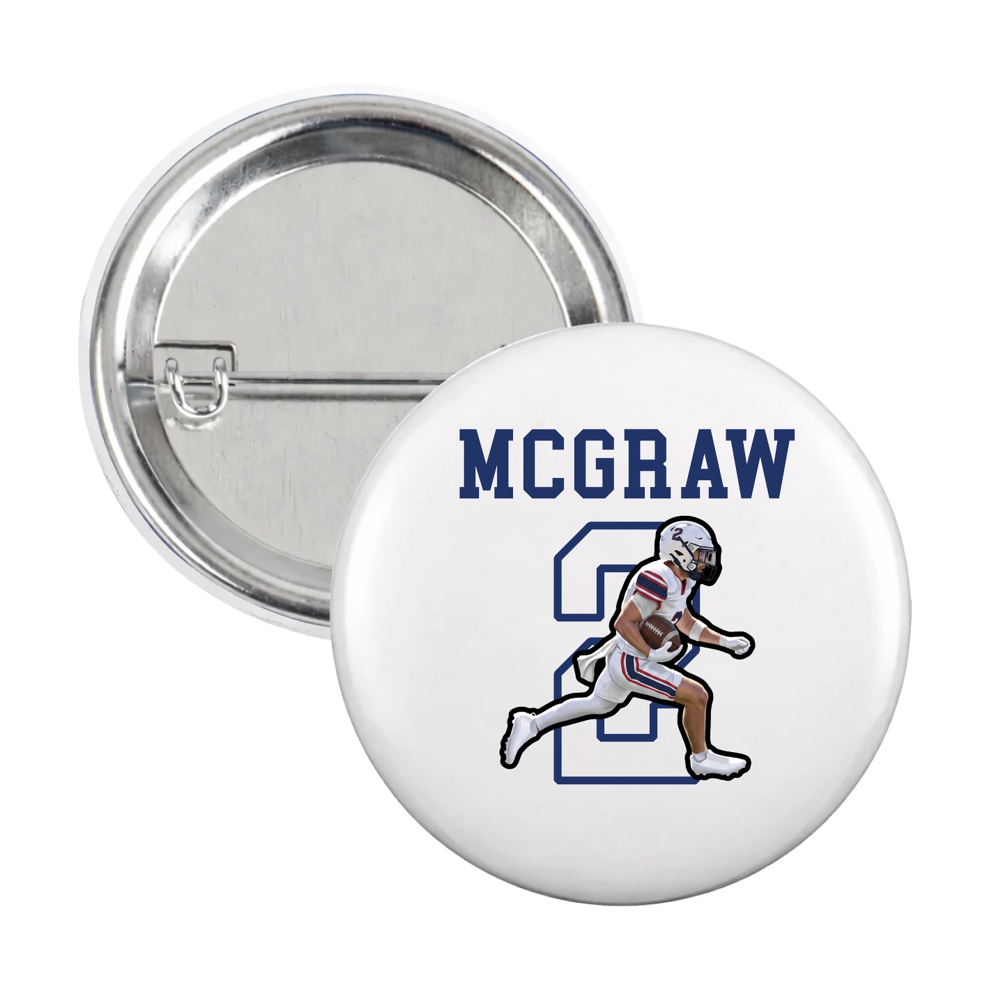 Game Day Button — Shirsey in White