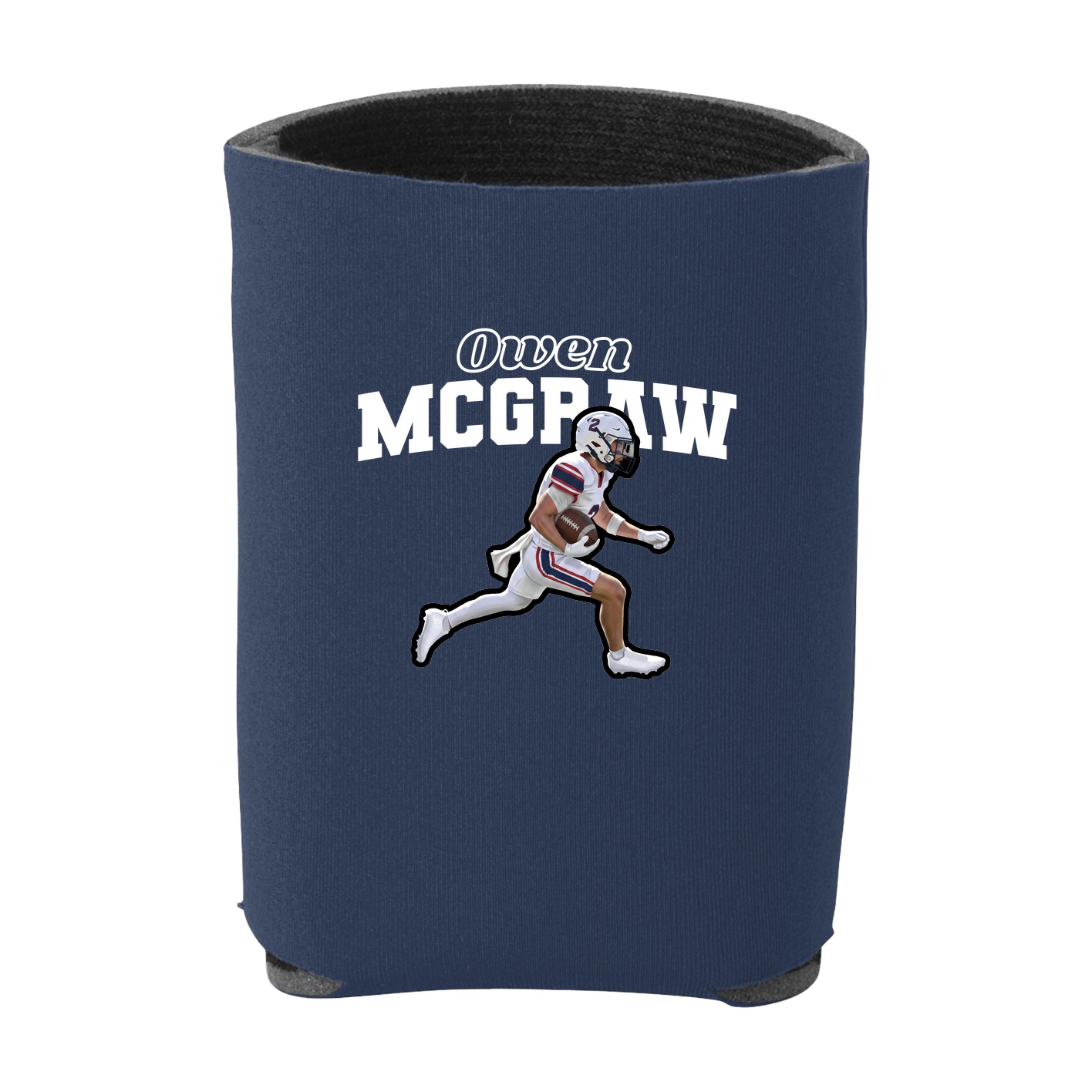 Can Holder — Name Arch in Navy