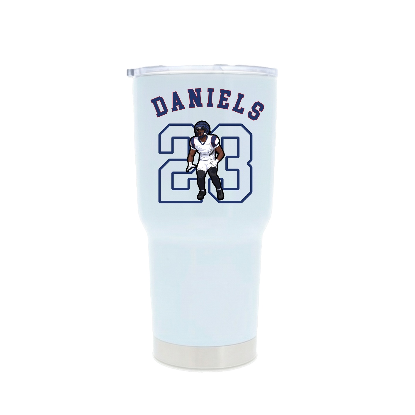 30oz Stainless Steel Tumbler — Shirsey Arch in White