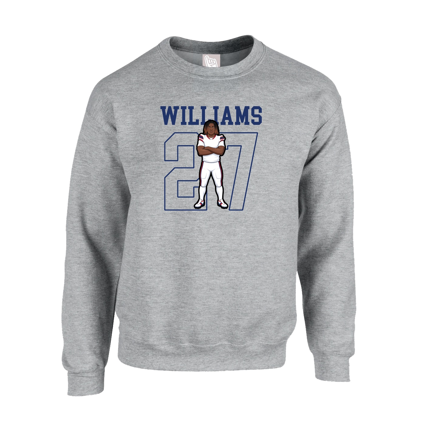 Fleece Crew — Shirsey in Grey