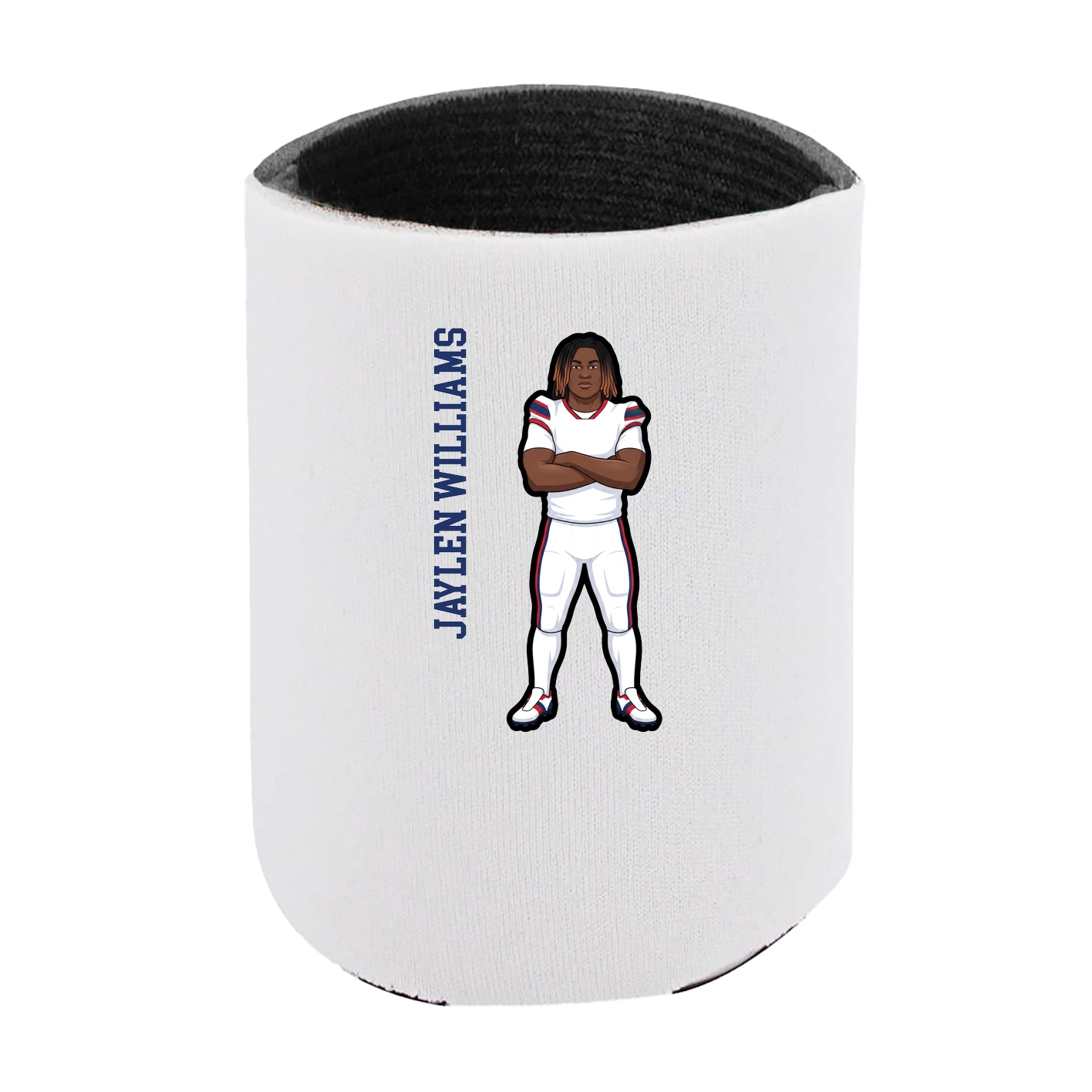 Can Holder — Name Vertical in White