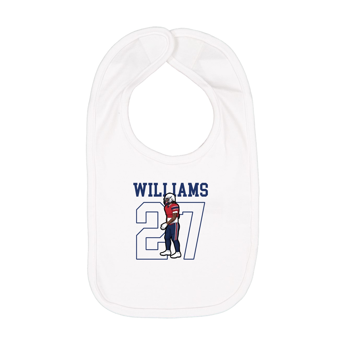 Infant Bib — Shirsey in White
