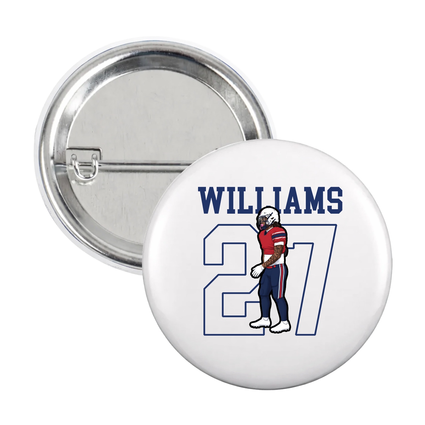 Game Day Button — Shirsey in White