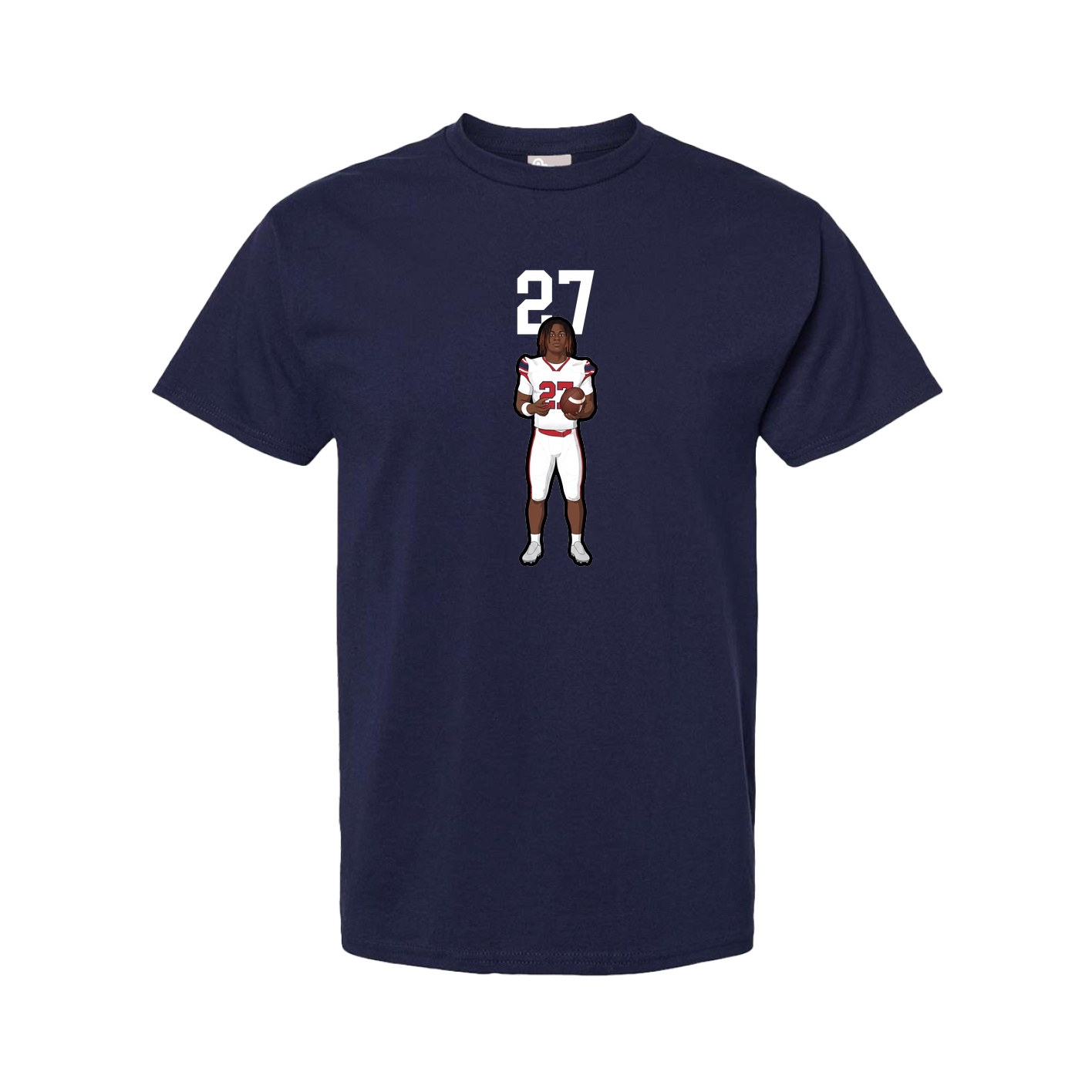 Youth Tee — Number Top in Navy