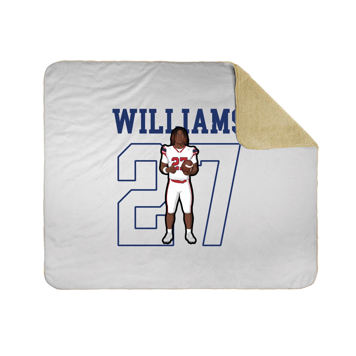 Throw Blanket — Shirsey in White