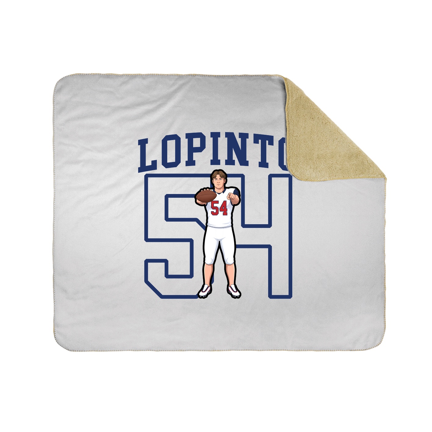 Throw Blanket — Shirsey in White