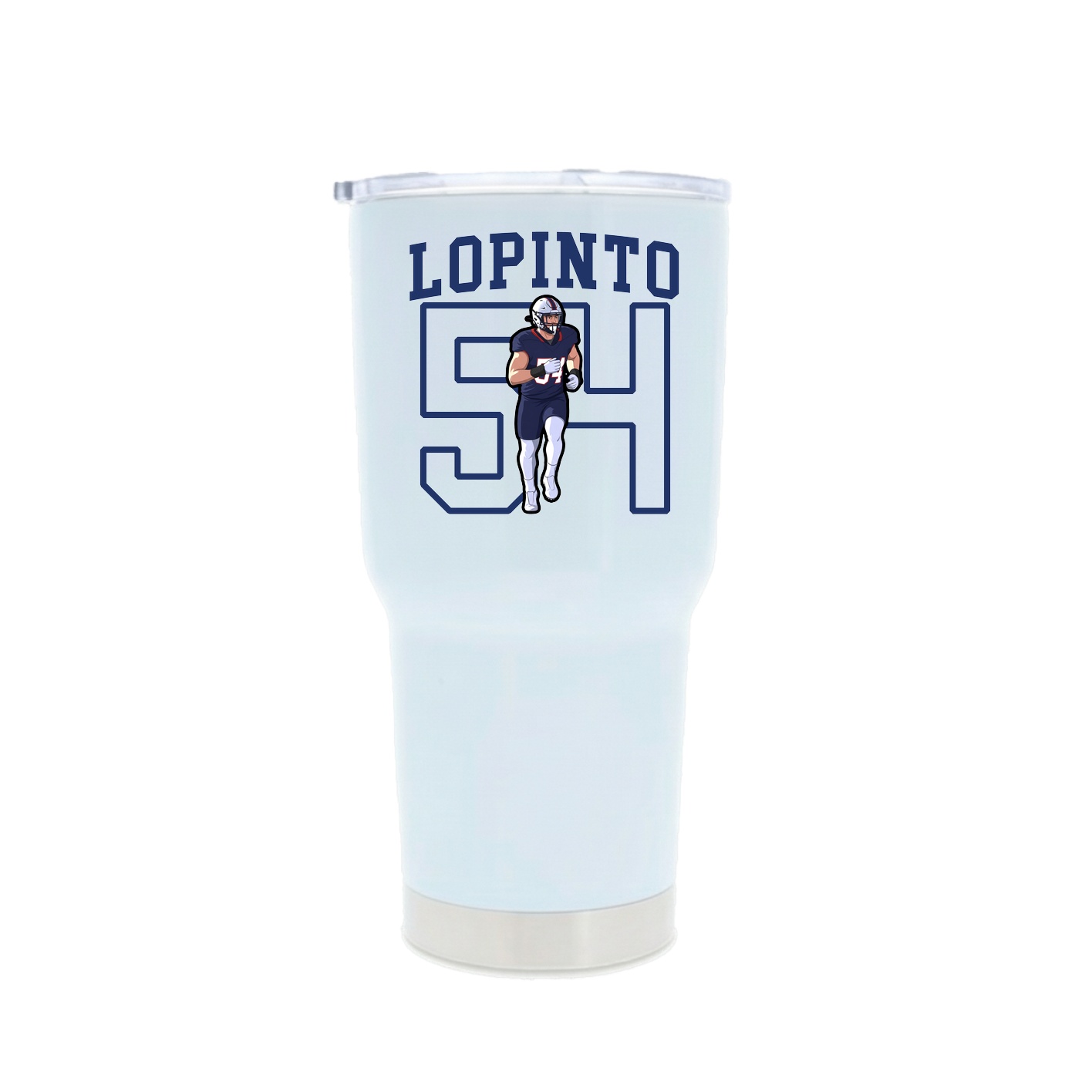 30oz Stainless Steel Tumbler — Shirsey in White