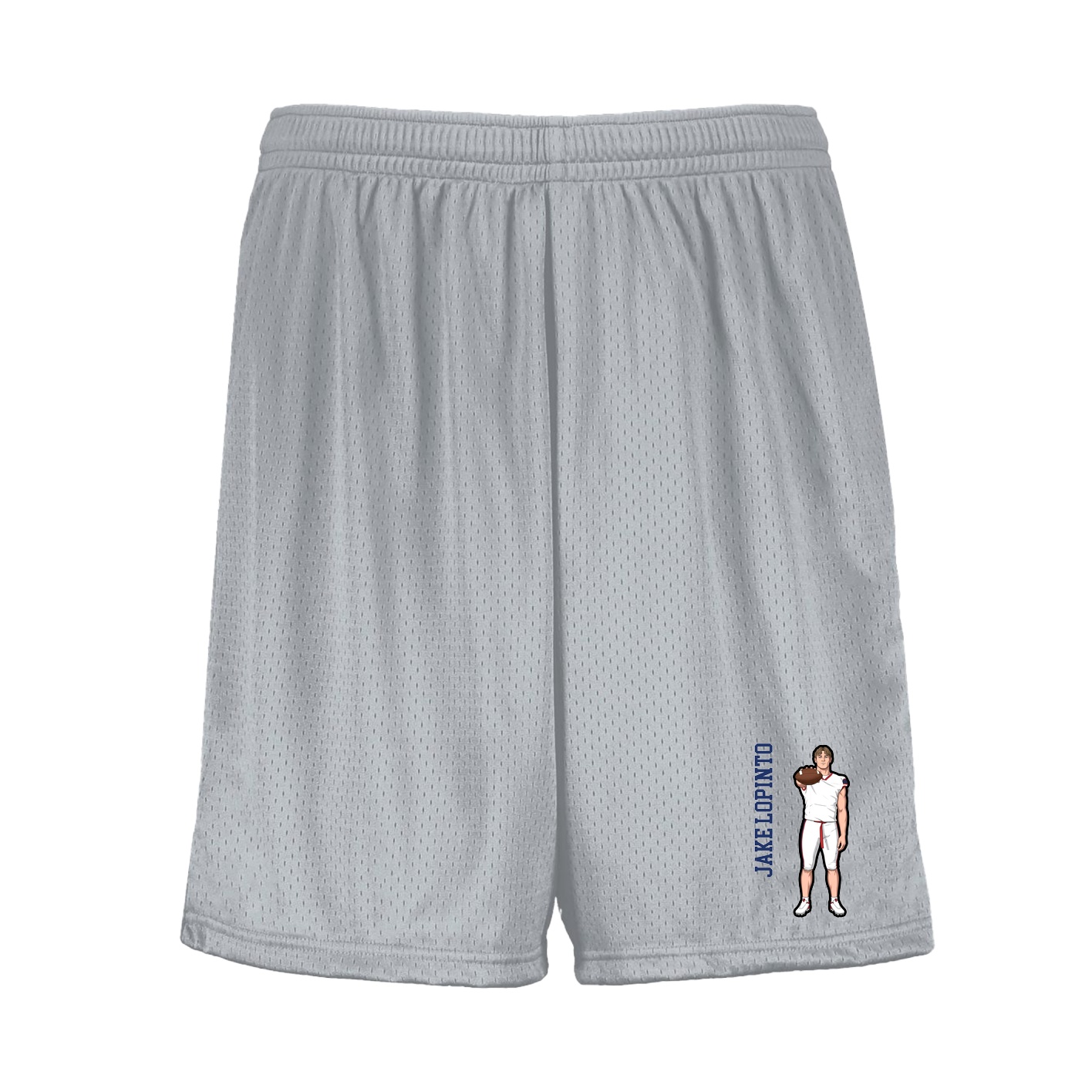 Shorts — Name Vertical in Silver