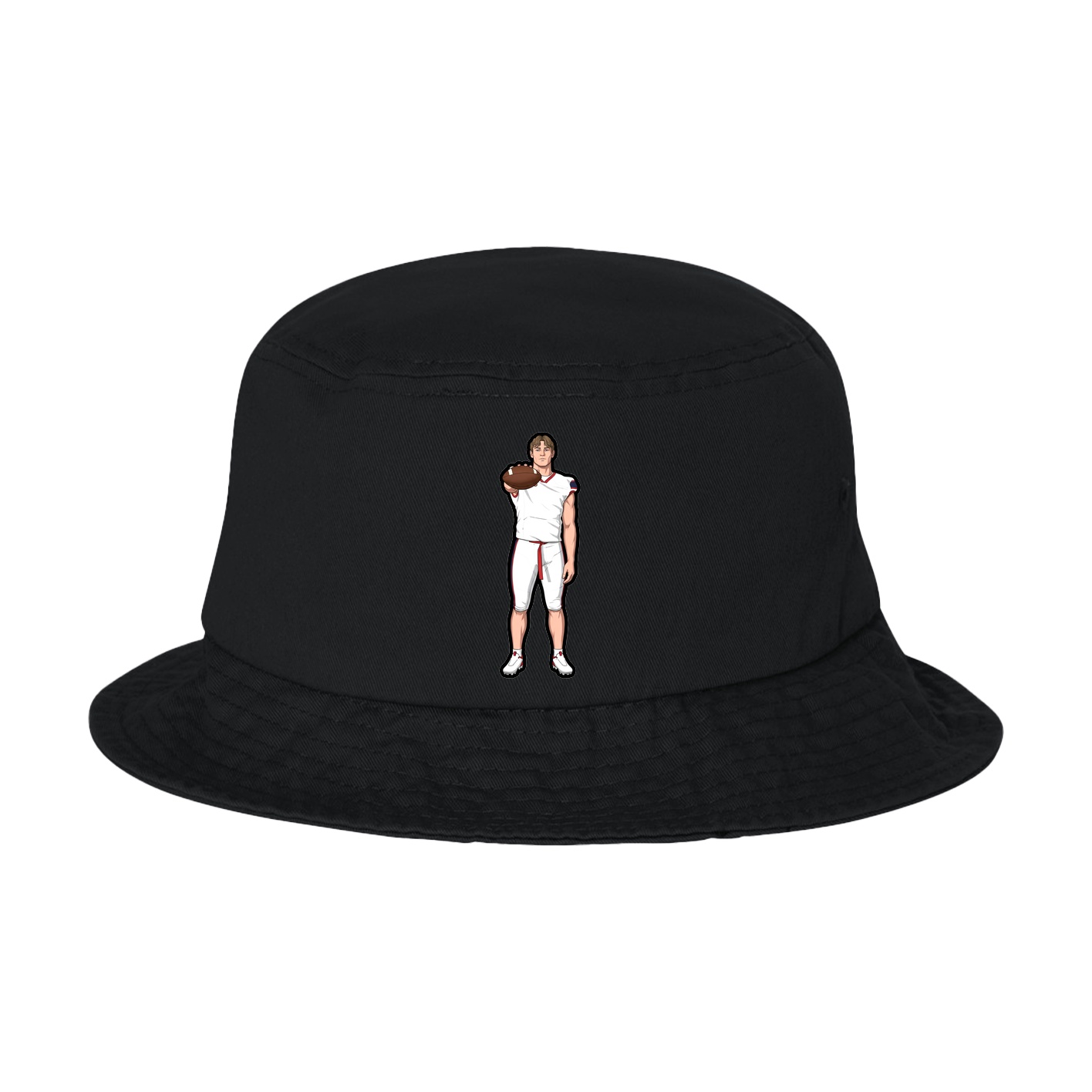 Bucket Cap — Name Vertical in Black
