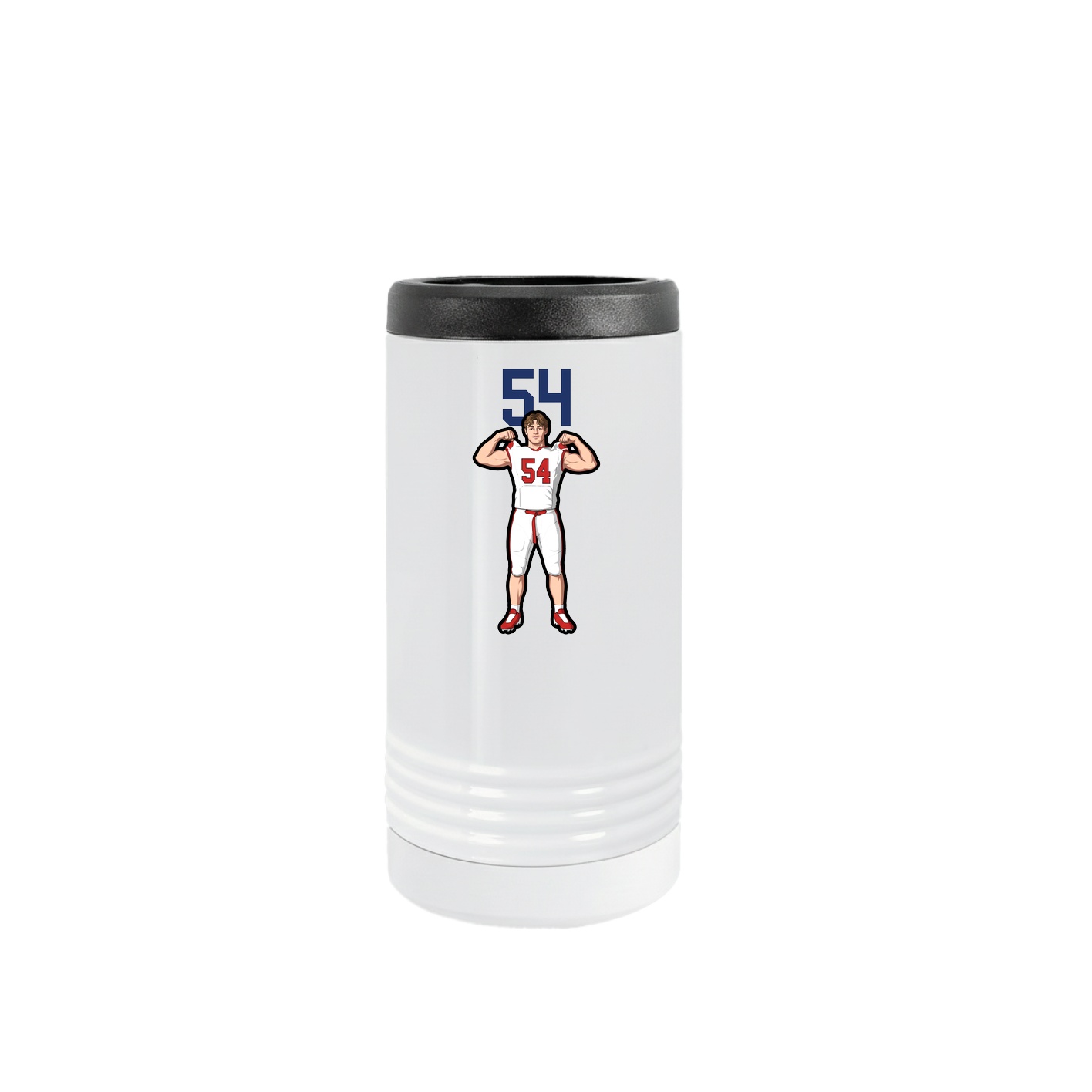 Slim Beverage Holder — Number Top in White