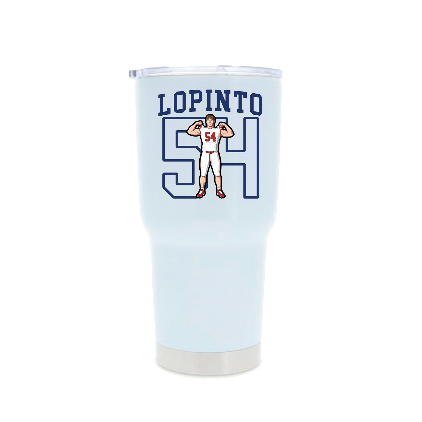 30oz Stainless Steel Tumbler — Shirsey in White
