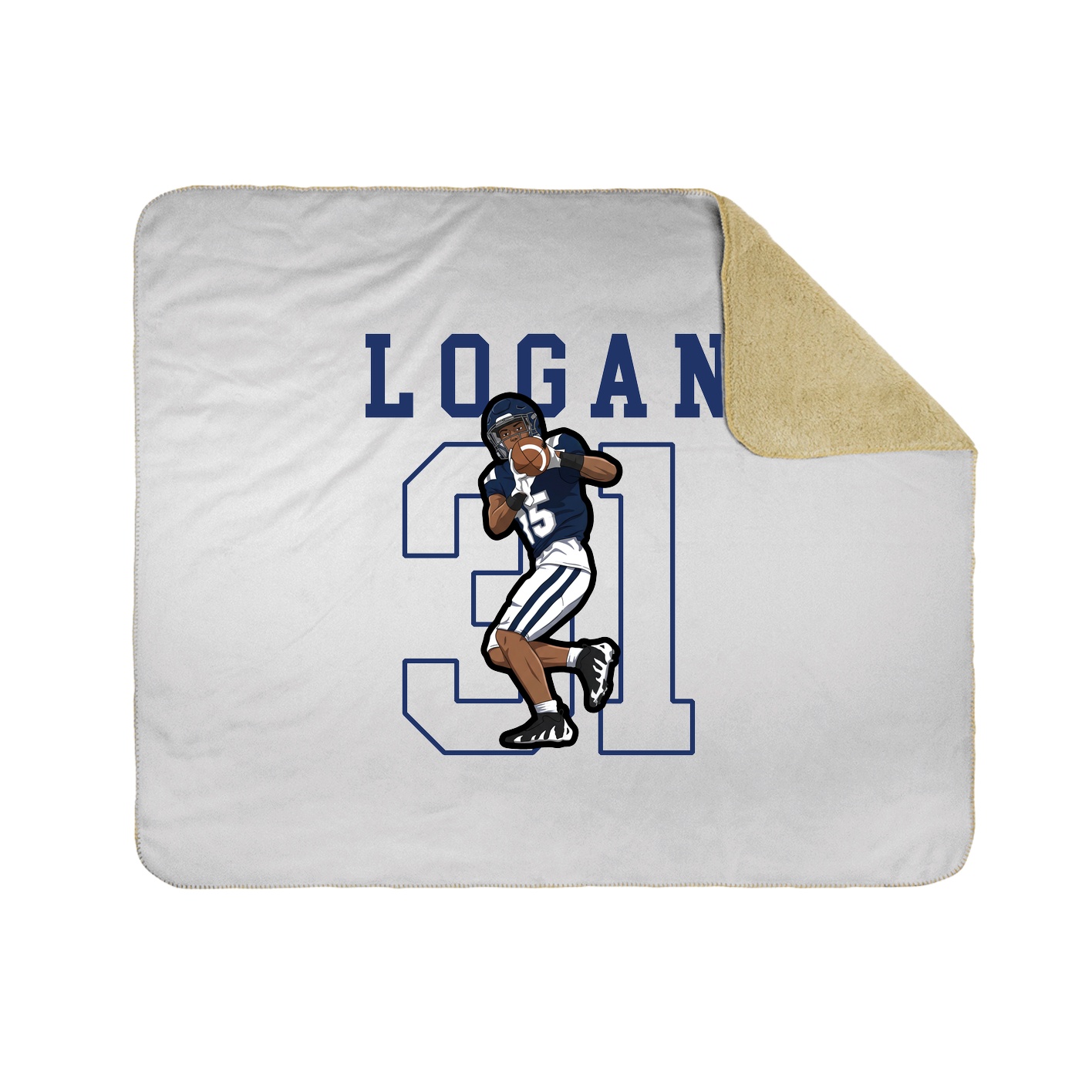 50x60 Sherpa Lined Throw Blanket